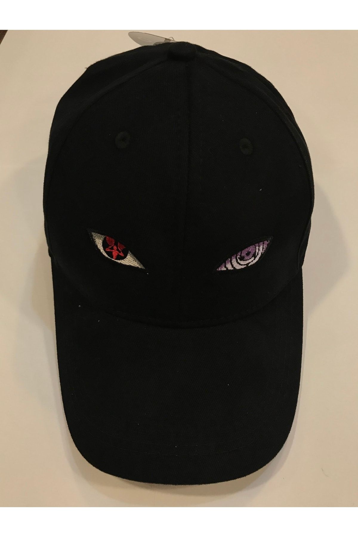 Orijin Tekstil Naruto Eyes Nakışlı Unisex Siyah Şapka