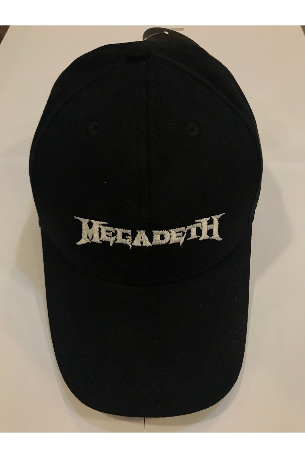 Orijin Tekstil Megadeth Yazı Nakışlı Unisex Siyah Şapka