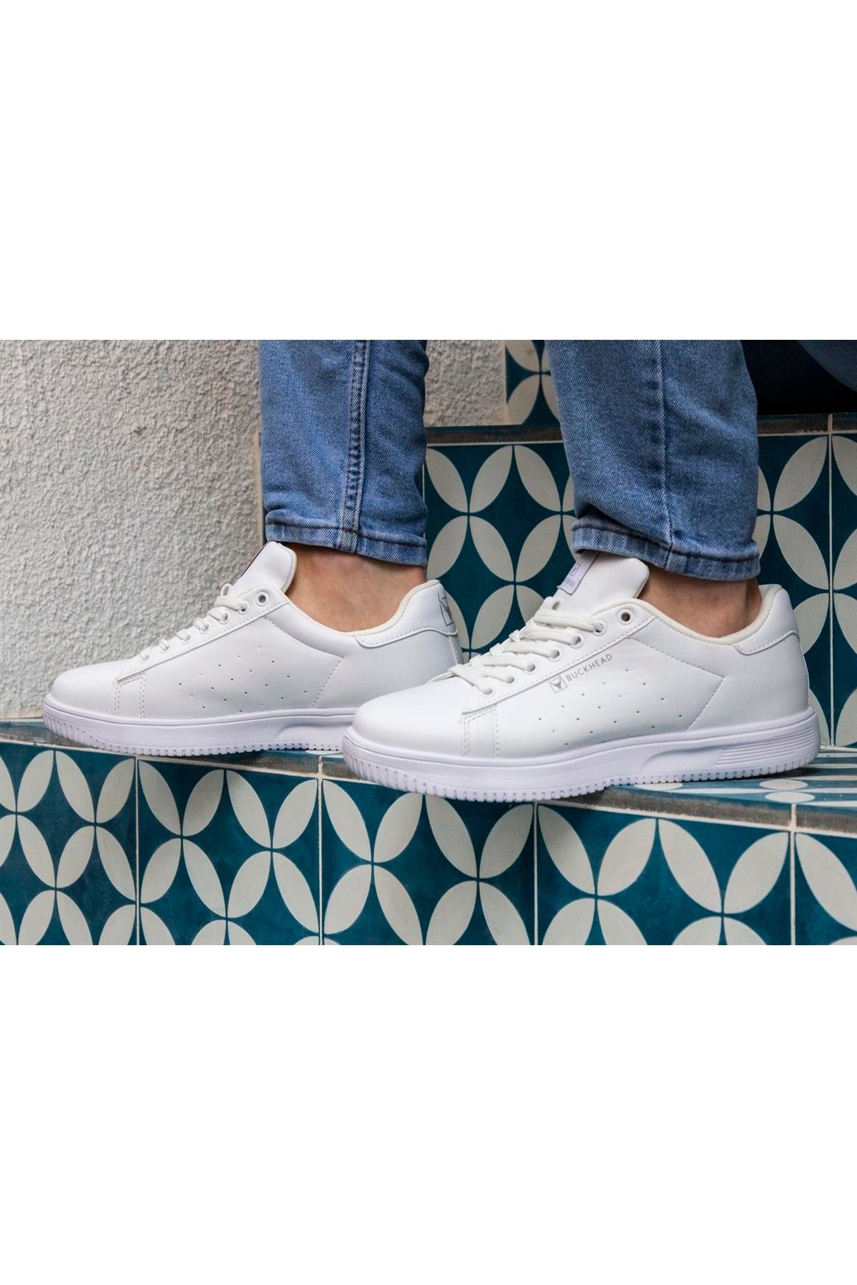 BUCKHEAD Beyaz Unisex Trend Confort Taban Sneaker Günlük Spor Ayakkabı