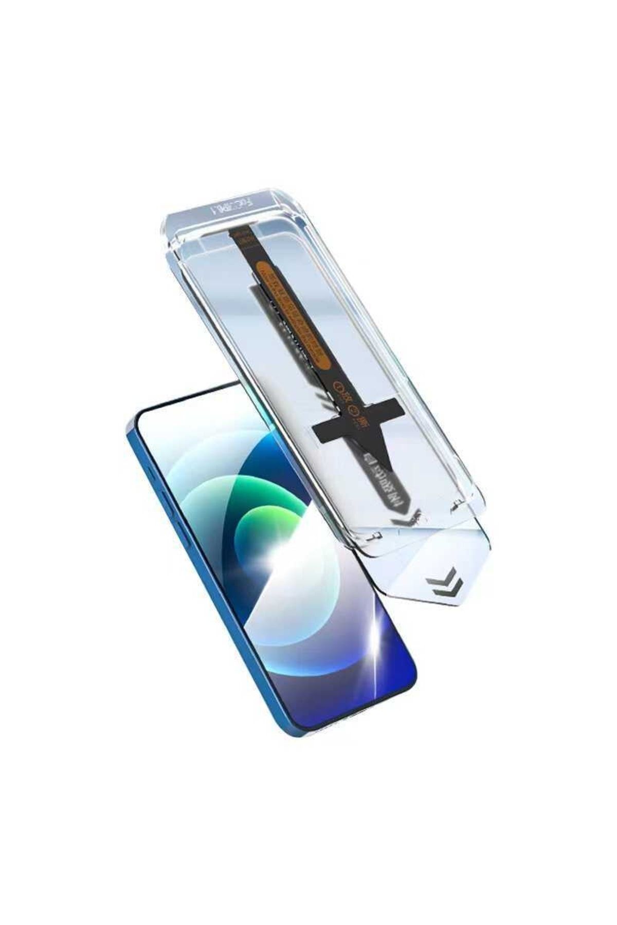 Zore Apple Iphone 12 Pro Max Süper Fast Anti-dust Toz Önleyici Temperli Ekran Koruyucu Renksiz