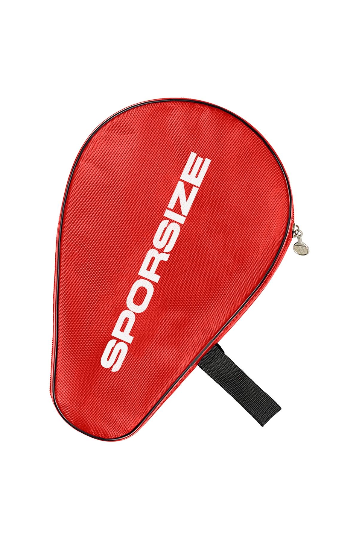 Sporsize Table Tennis Racket Cover Masa Tenisi Raketi Kılıfı Çantası Kırmızı