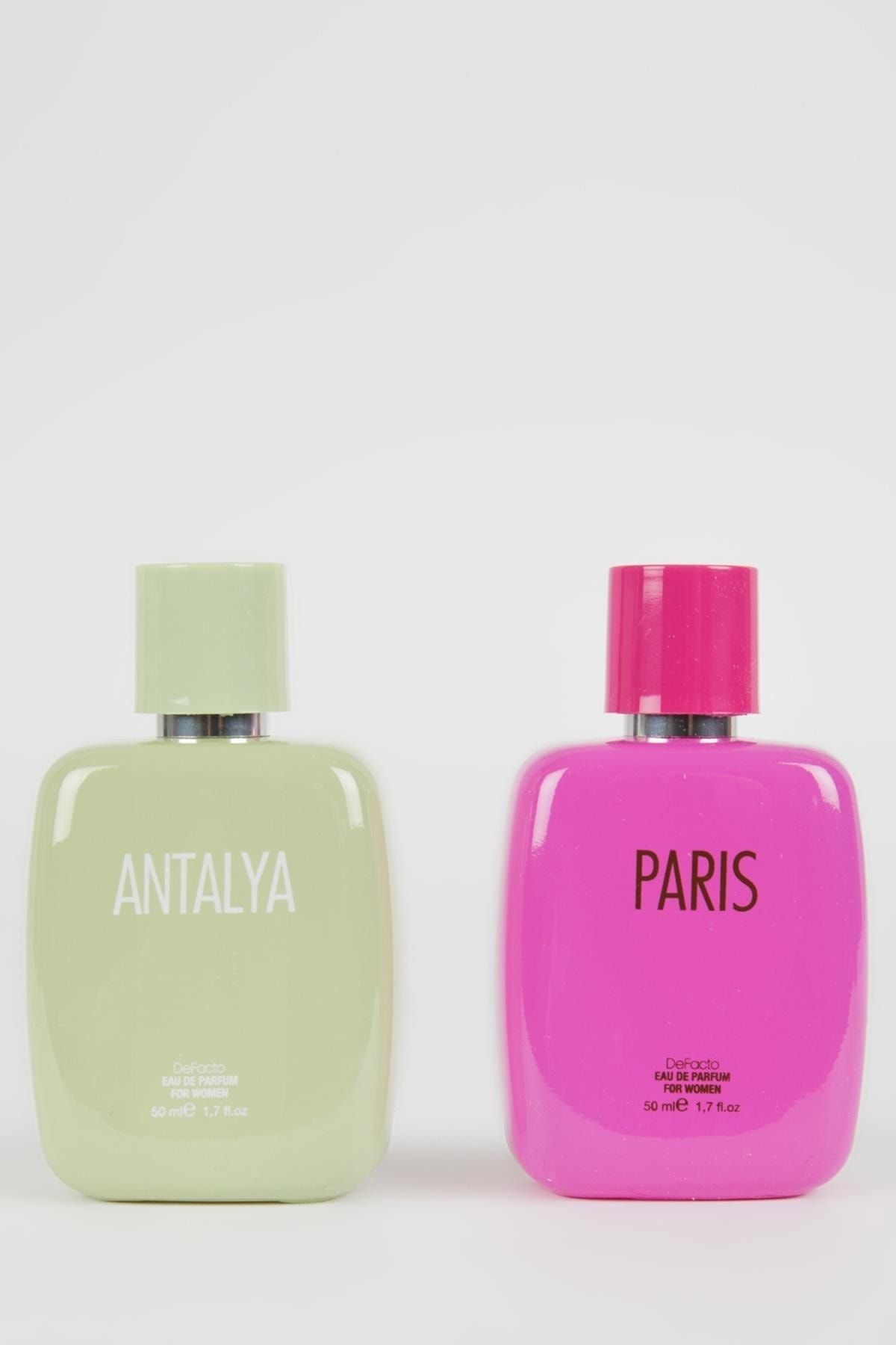 Defacto Antalya Parfüm 50 ml Paris 50 ml 2'li Parfüm Set Hediye Seti