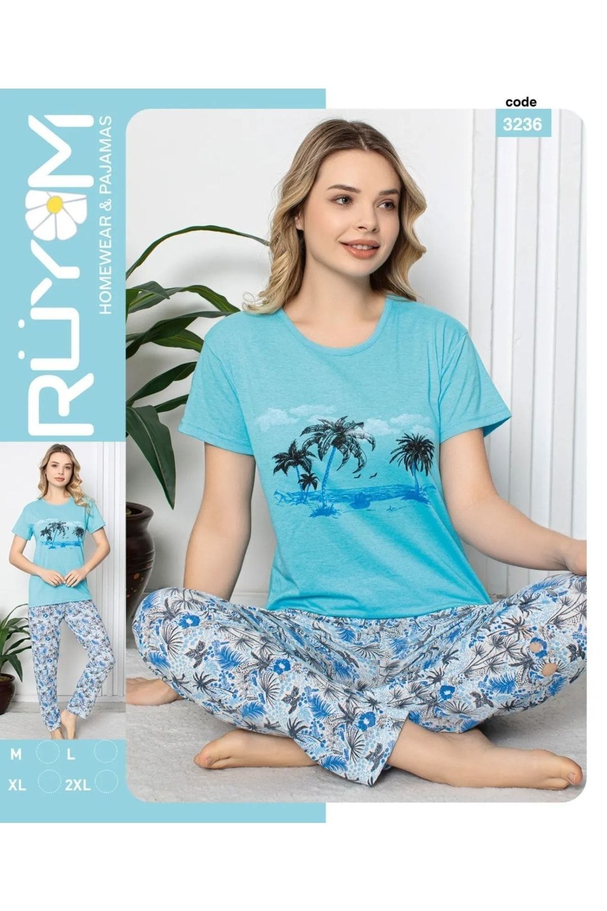 Rüyam Kısa Kol Pijama Takımı 3236