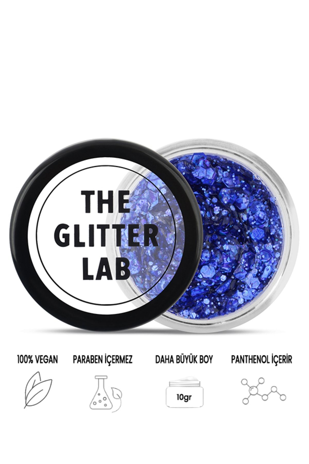 The Glitter Lab Jel Formlu Parlak Glitter - Midnight Blue