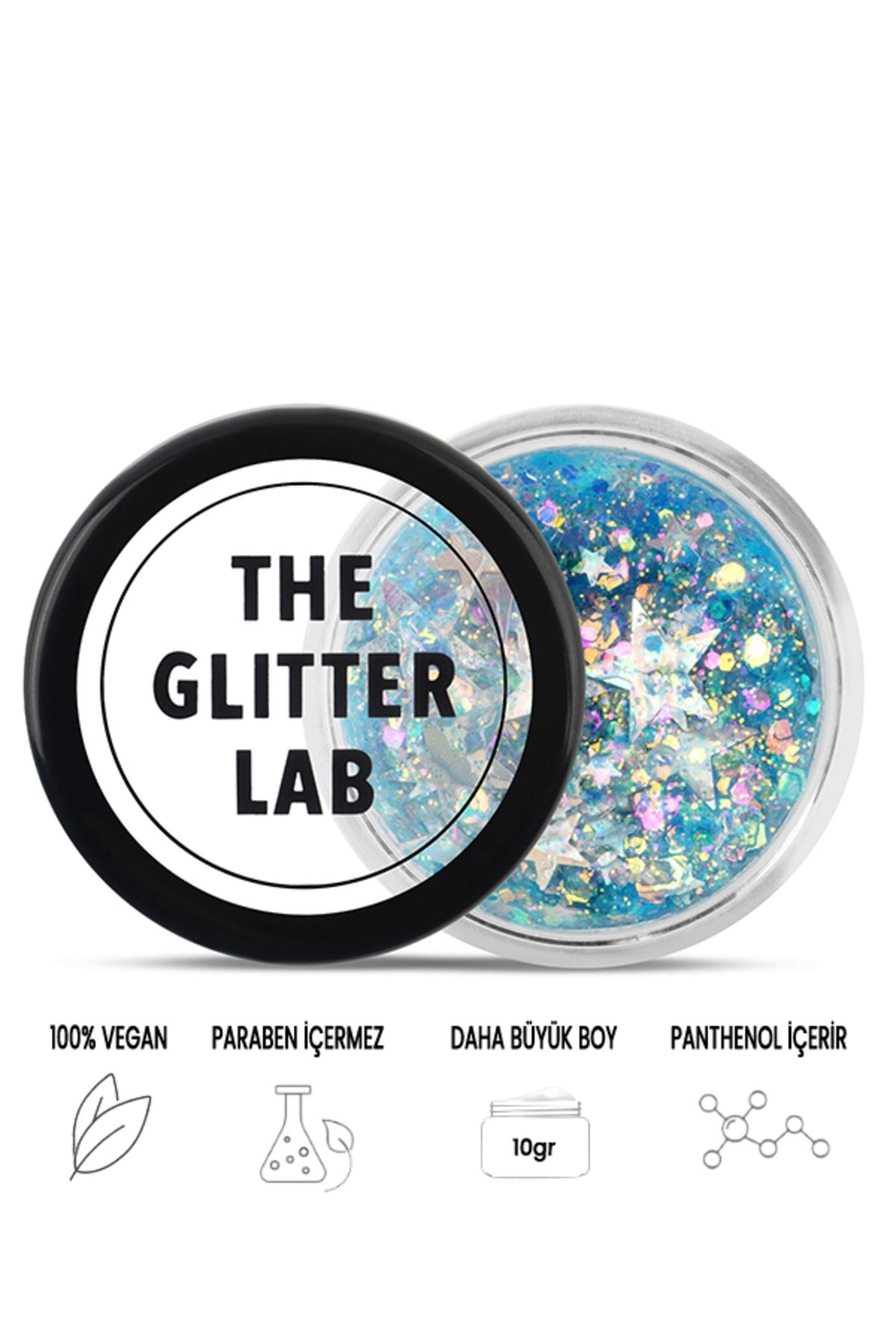 The Glitter Lab Jel Formlu Parlak Glitter - Confetti Face Glitter