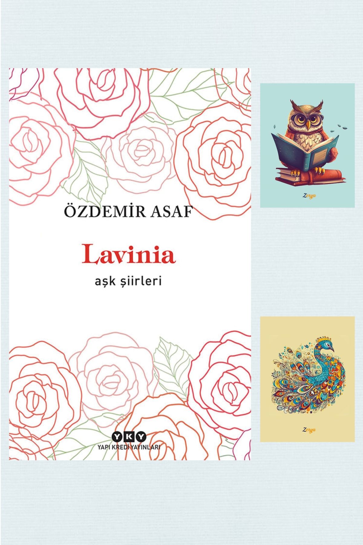 Dara Yayınları Lavinia Aşk Şiirleri 9789750831331 - Özdemir Asaf - Not Defterli Seti