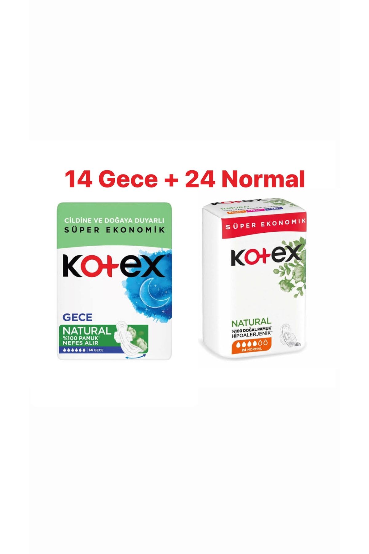 Kotex Gece 14 Adet Normal 24 Adet