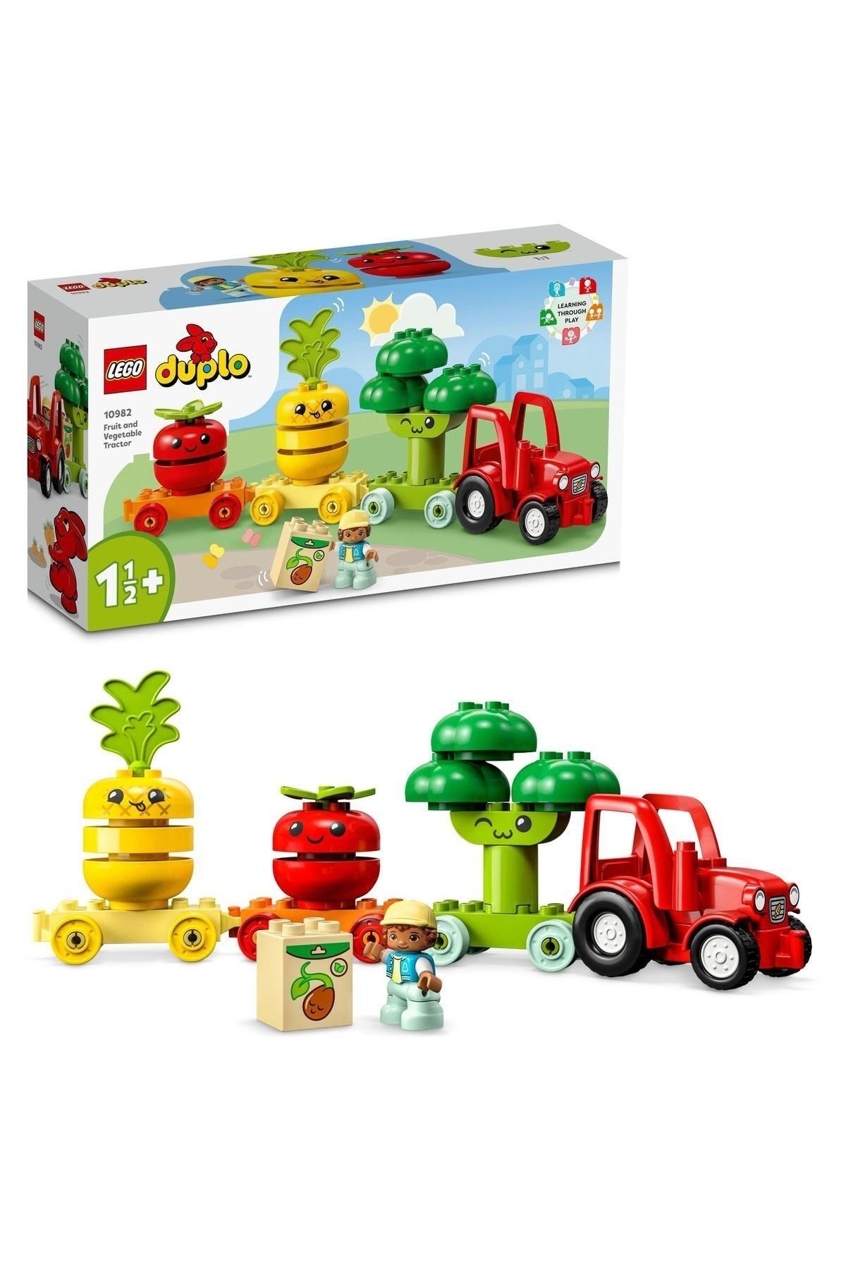 LEGO ® DUPLO® İlk Meyve Sebze Traktörü 10982 - Okul Öncesi İçin Eğitici Oyuncak Yapım Seti (19 Parça)