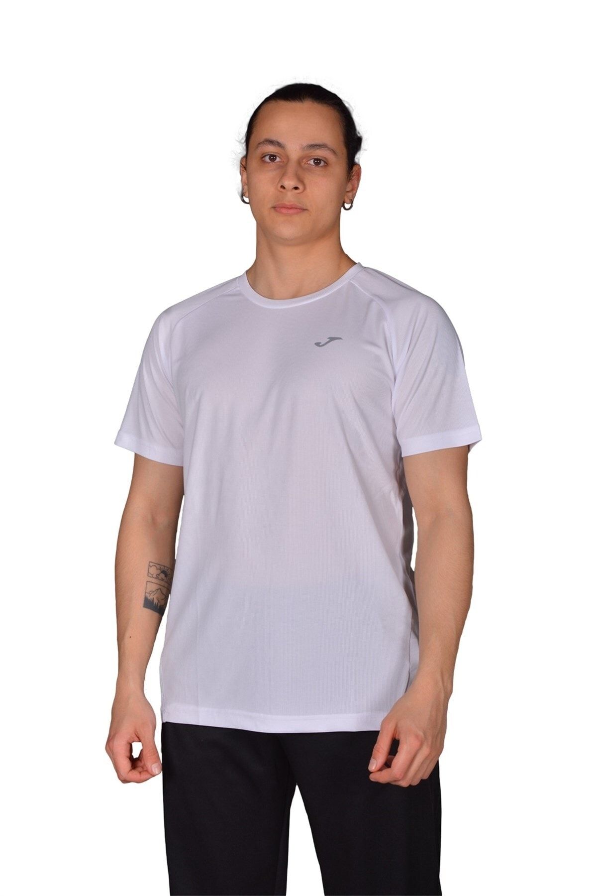 Joma Poly. Hawk - Erkek Beyaz Spor T-shirt- 4231100