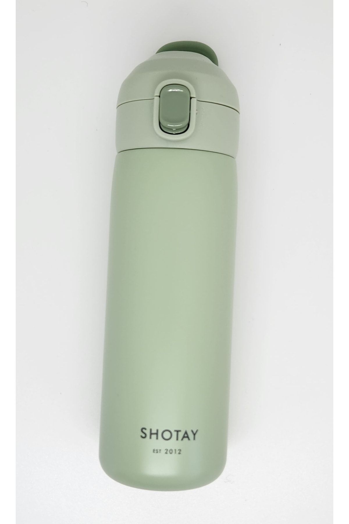 Shotay St-8006 420ml Silikon Askılı Çelik Termos Matara Yeşil Renk