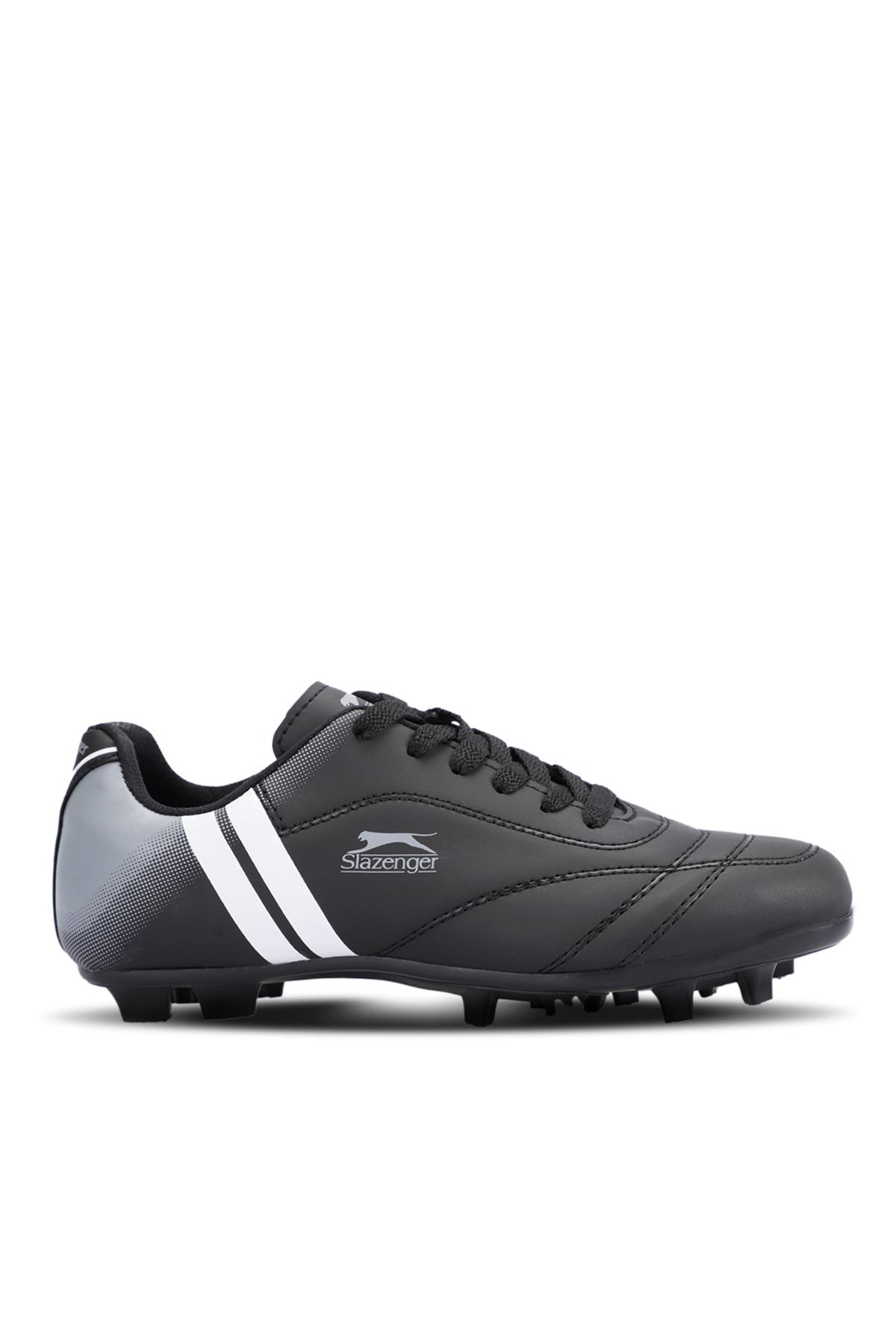 Slazenger Mark Krp Futbol Erkek Halı Saha Ayakkabı Siyah / Beyaz