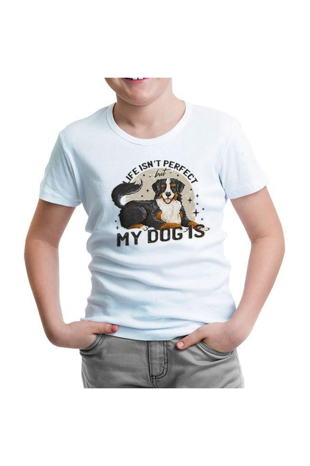 Lord T-Shirt A Dog With The Perfect Quote Beyaz Çocuk Tshirt