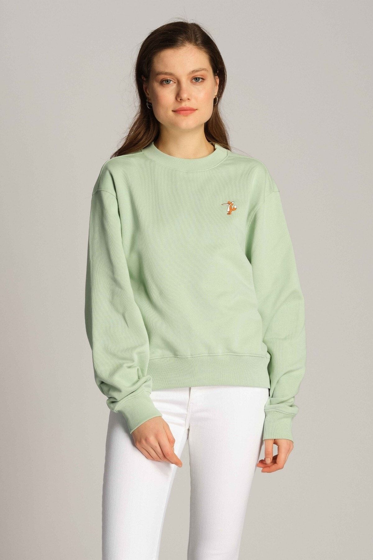 Ruck & Maul Kadın Sweatshirt 23612 631 - Cameo Green