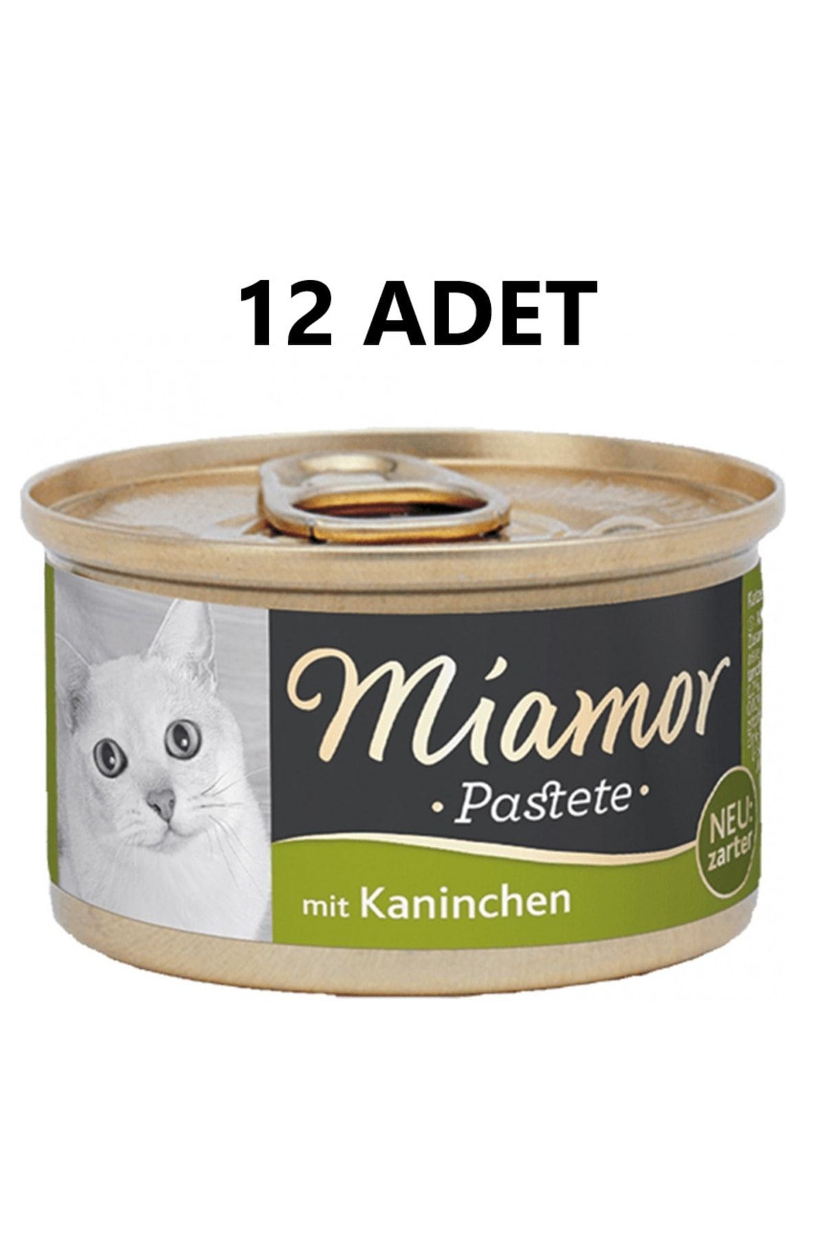 Miamor Mıamor Pastete Tavşanlı Kedi Konservesi 85 G 12 Adet