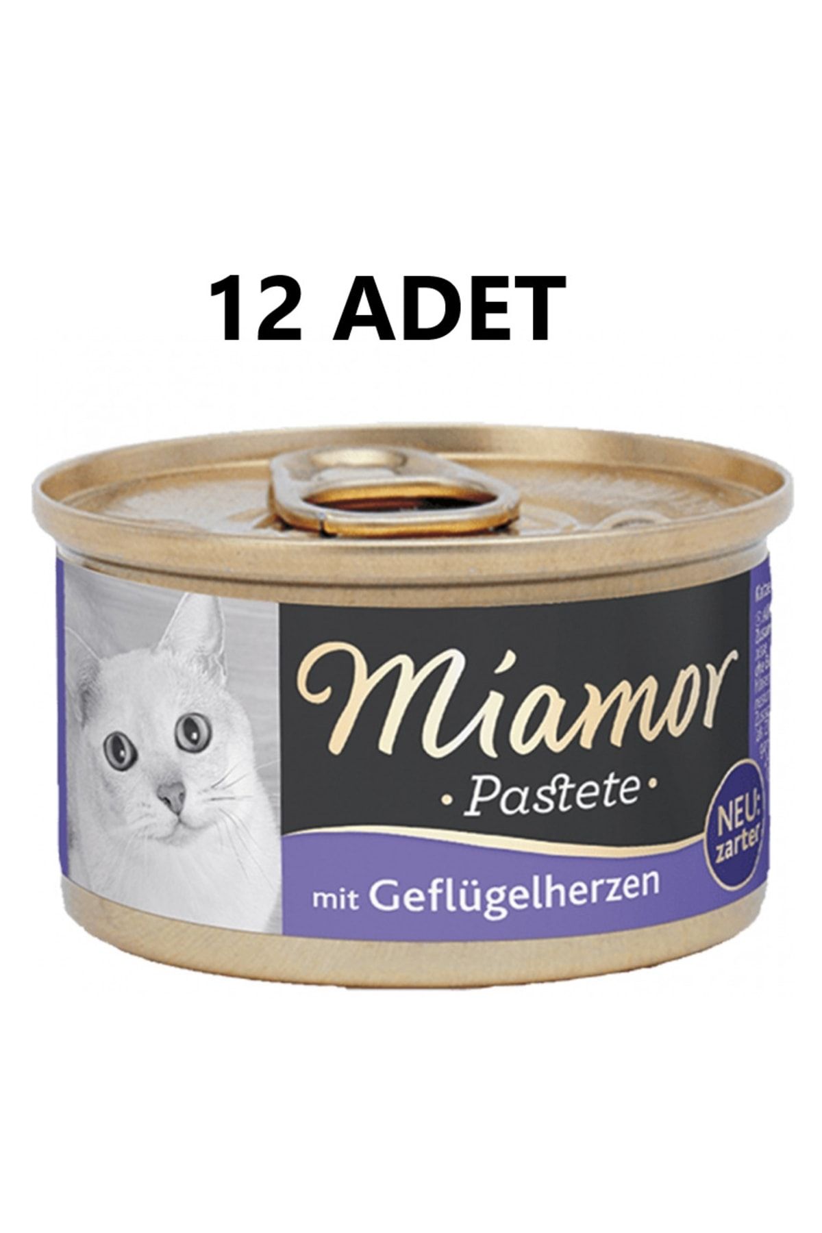 Miamor El494 Mıamor Pastete Yürekli Kedi Konservesi 85 gr 12' Li