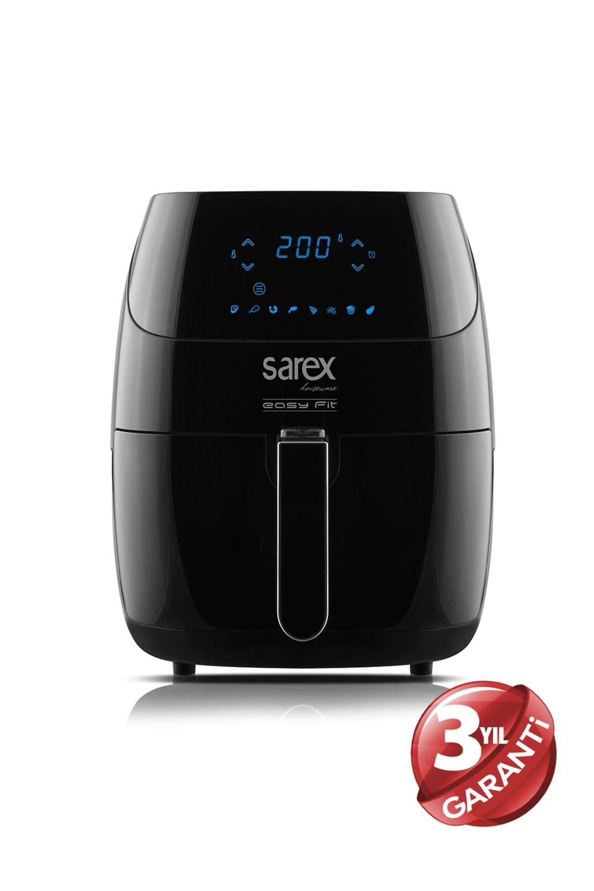Sarex SR-7000 Easy Fit Airfryer - Siyah