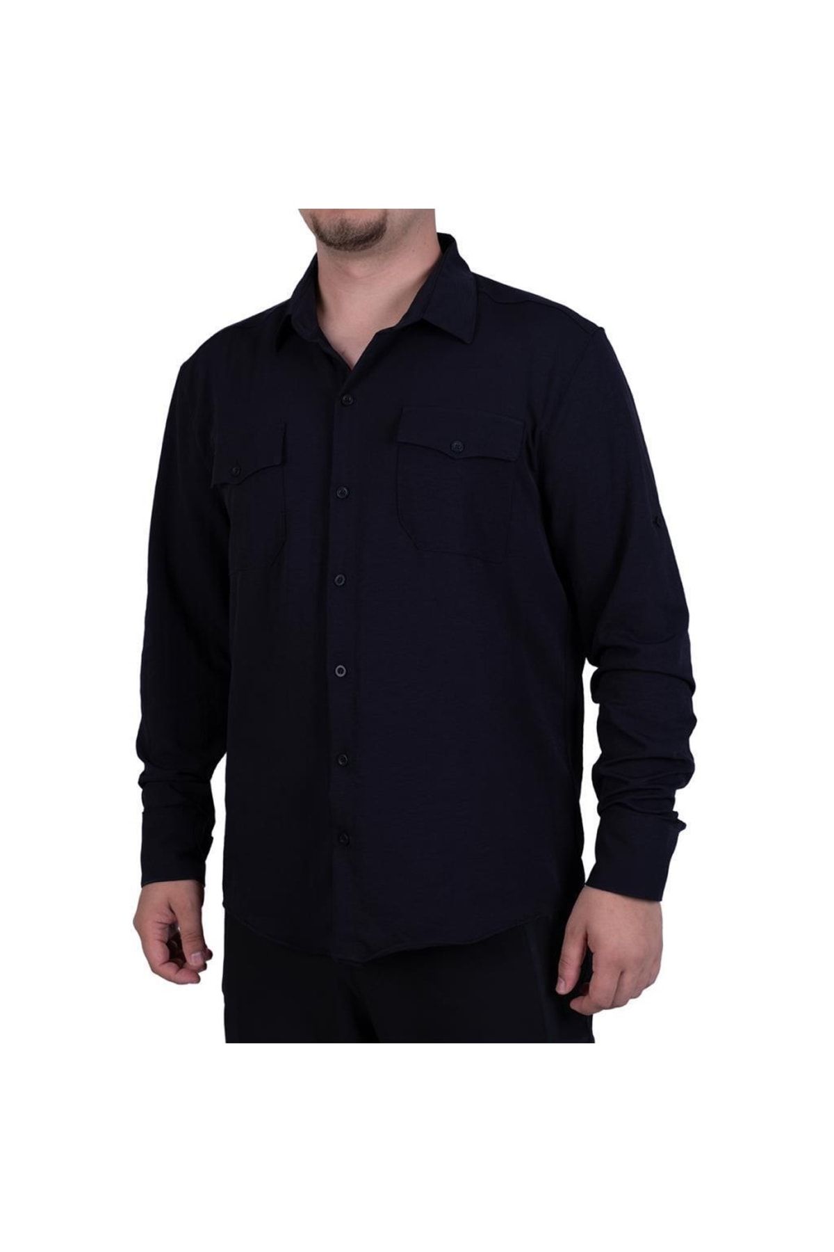Exuma 2217009 Erkek Uzun Kollu Outdoor Gömlek Siyah