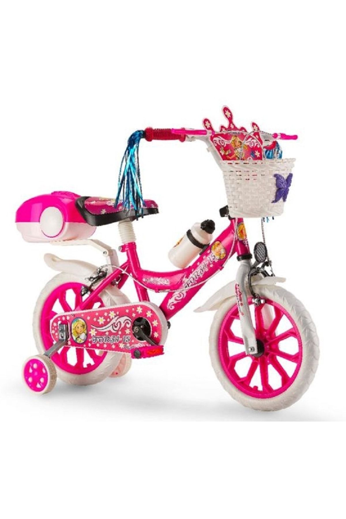 Holly Dilaver Forza 15 Jant Pembe Lüx Çocuk Bisikleti ( 4-5-6-7 Yaş Uygundur.)
