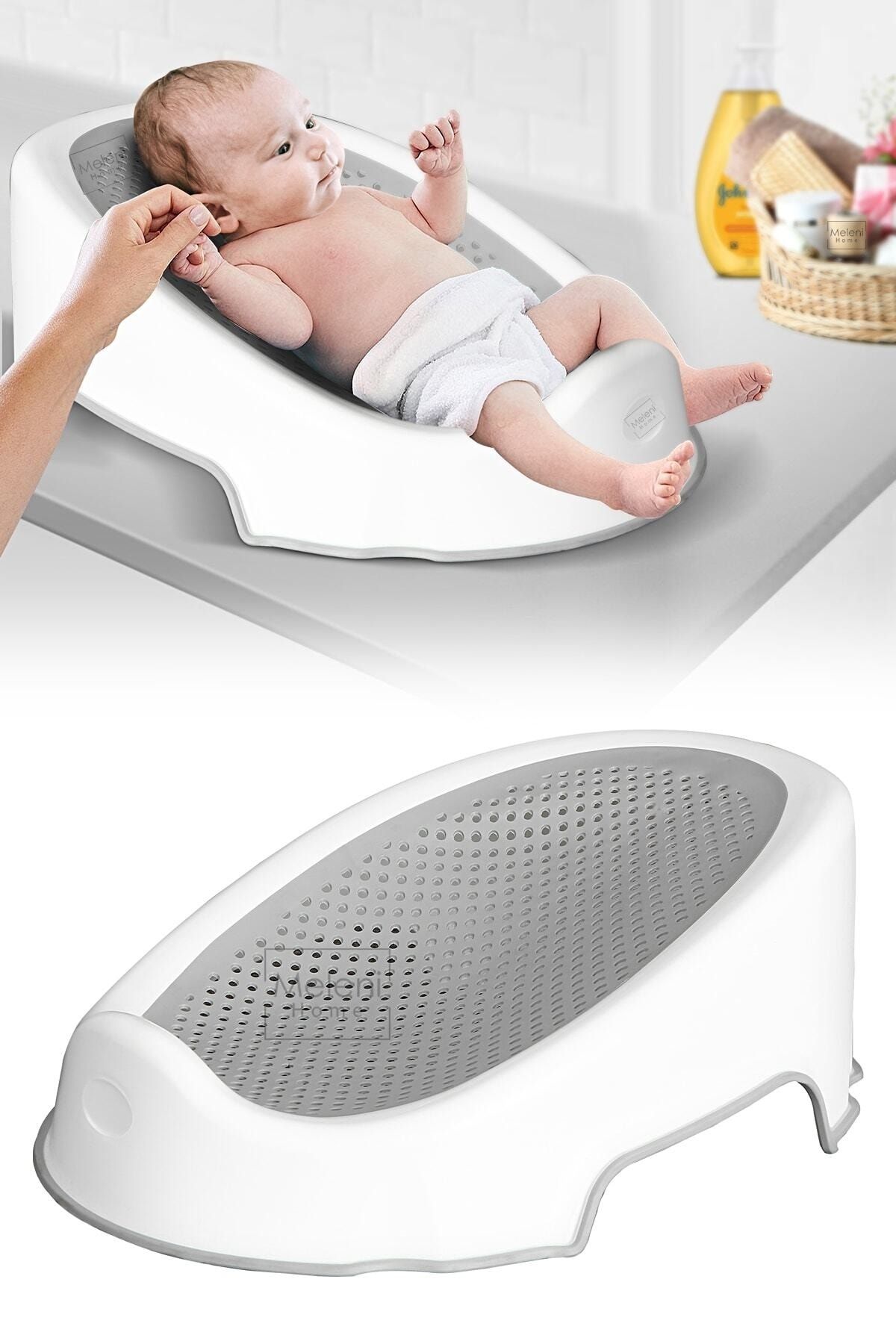 Meleni Baby Soft Bebek Küveti – Silikon Fileli Bebek Besleme Yıkama Banyo Küveti Bebek Banyo Oturağı