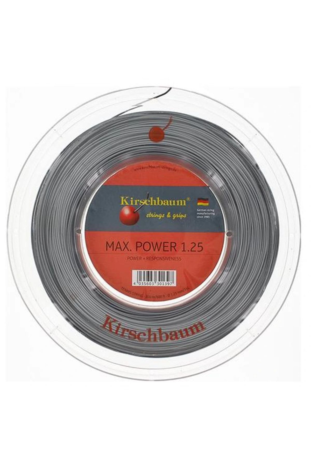 Kirschbaum Max Power 1.25 Gümüş 200m Rulo Kordaj