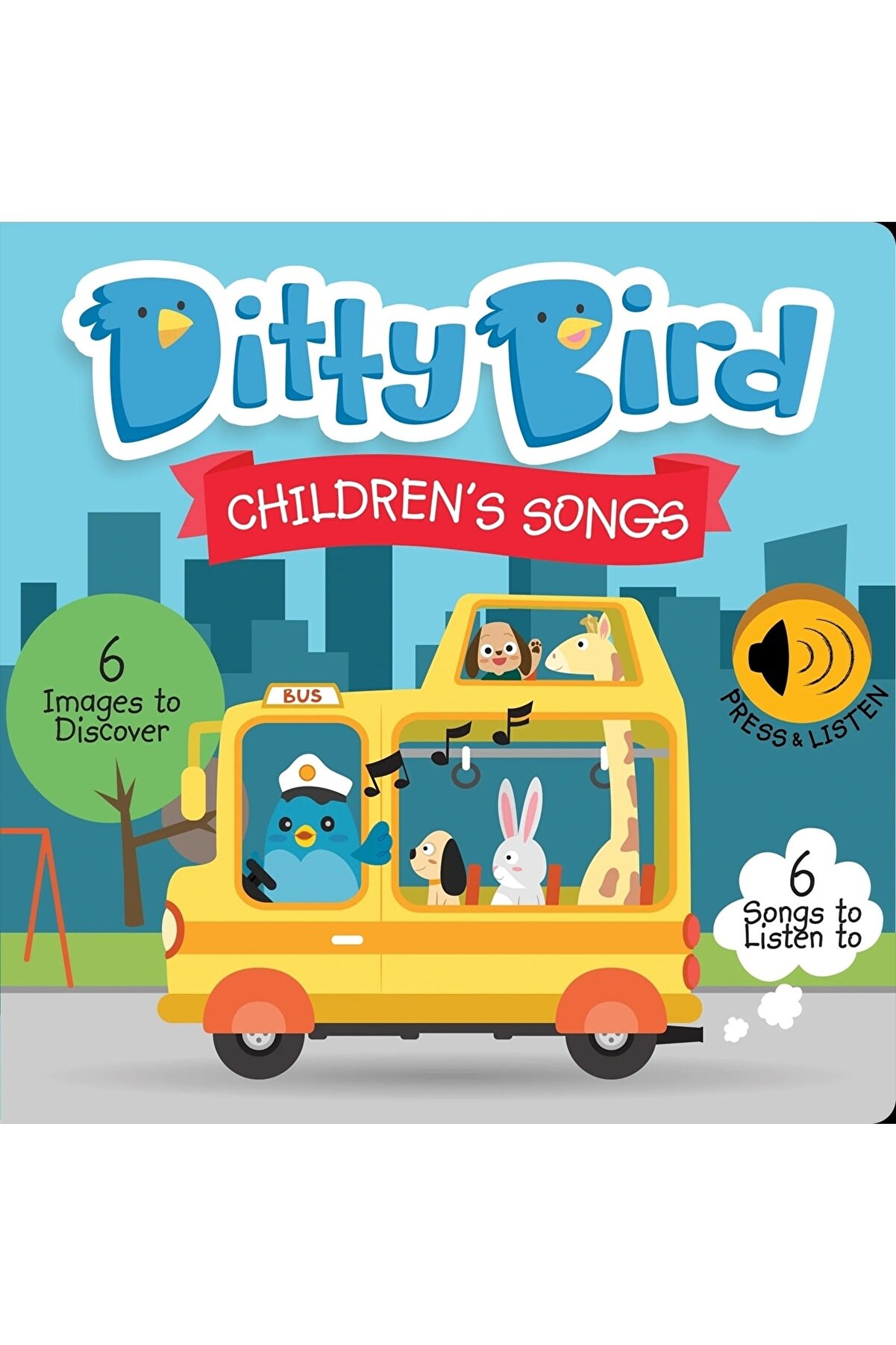 Mema Publishing Ditty Bird: Children's Songs | 0-3 Yaş Çocuklar Için Ingilizce Sesli Kitap - Eğlenceli Şarkılar
