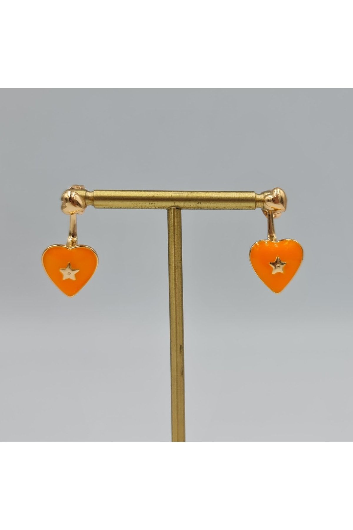 SE Jewellery Se Vip Özel Seri Italyan Xuping Star Kalp Neon Küpe- Aynı Gün Kargo
