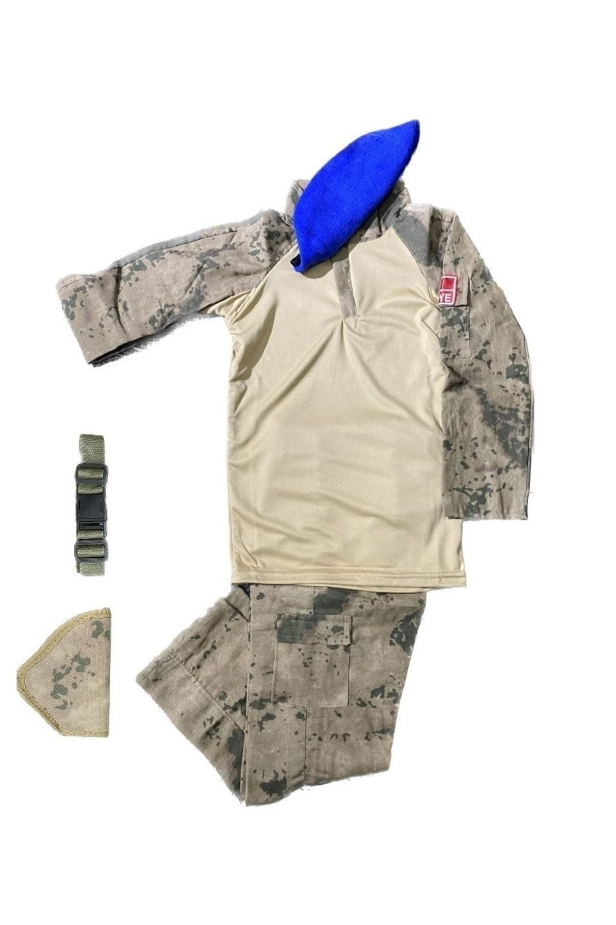Mini Askeri Malzeme ve Tactical Kamuflaj Çocuk Takımı / Kostümü