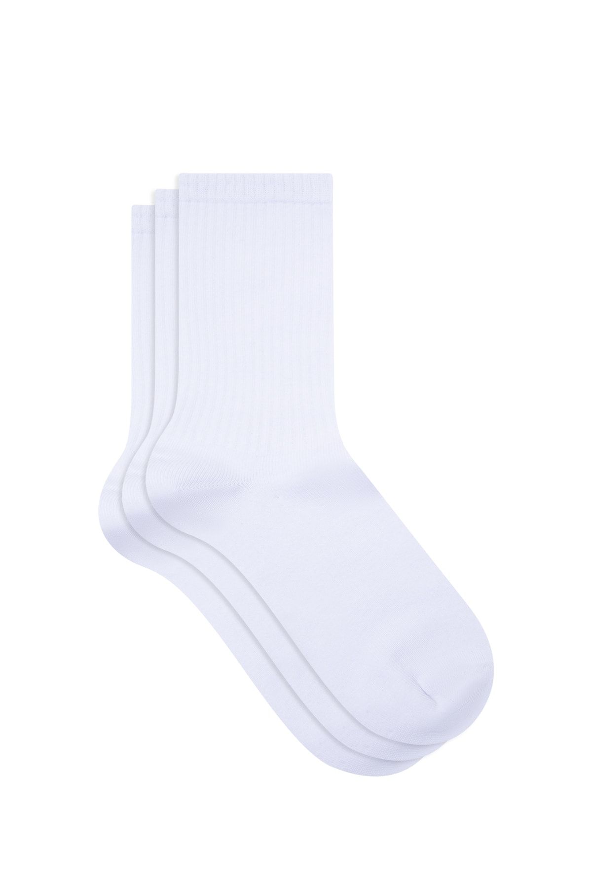Mavi 3lü Beyaz Soket Çorap 0911173-620