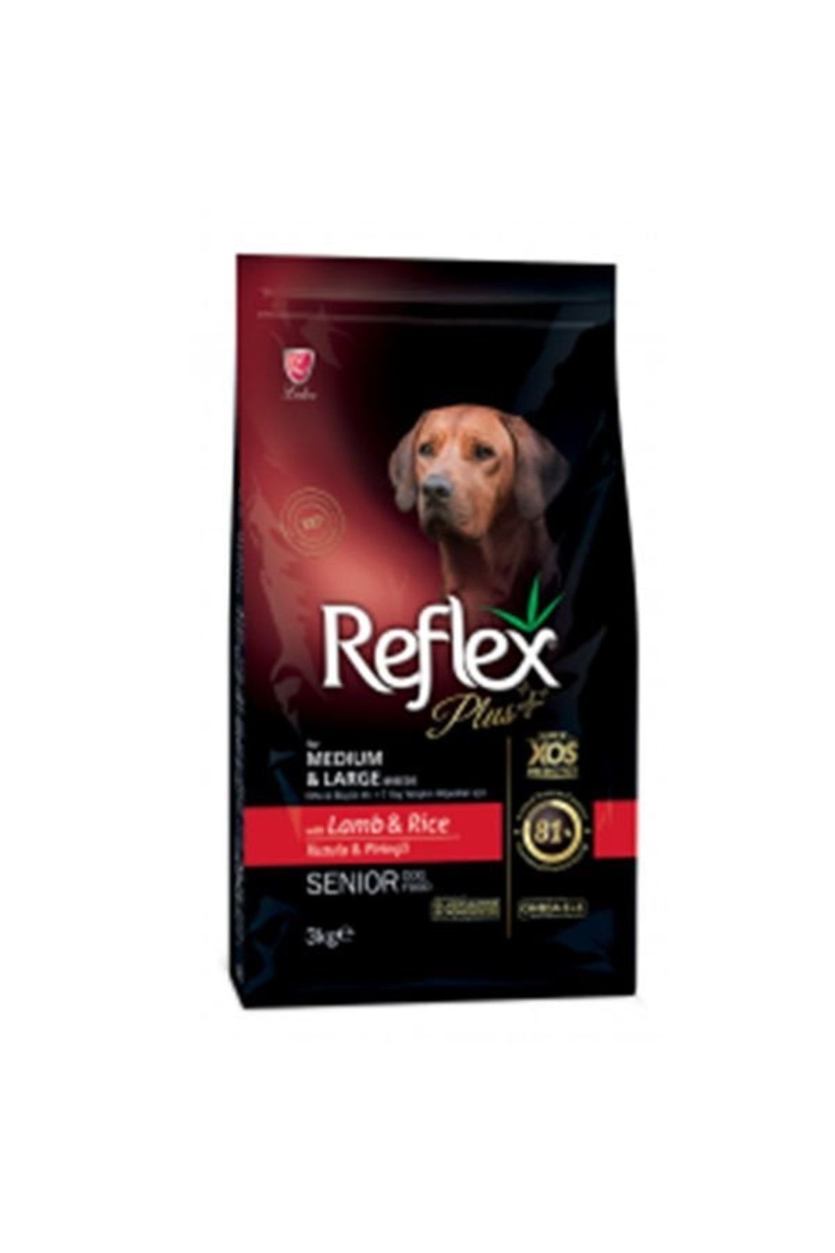 Reflex Plus Kuzulu Orta Ve Büyük Irk Yaşlı Köpek Maması 3 Kg
