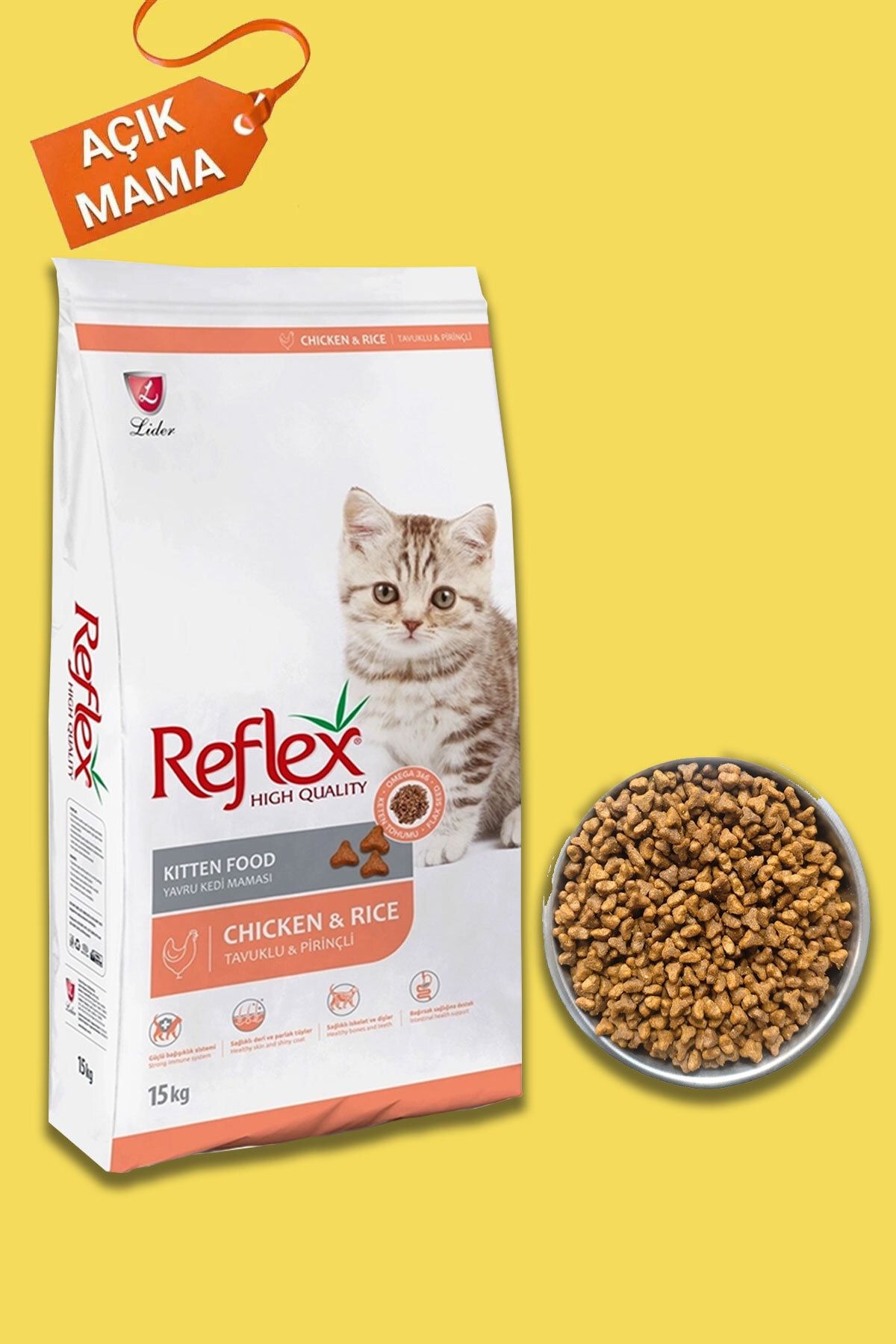 Reflex Tavuklu Yavru Kedi Maması - Kilitli Ambalaj - 1 Kg