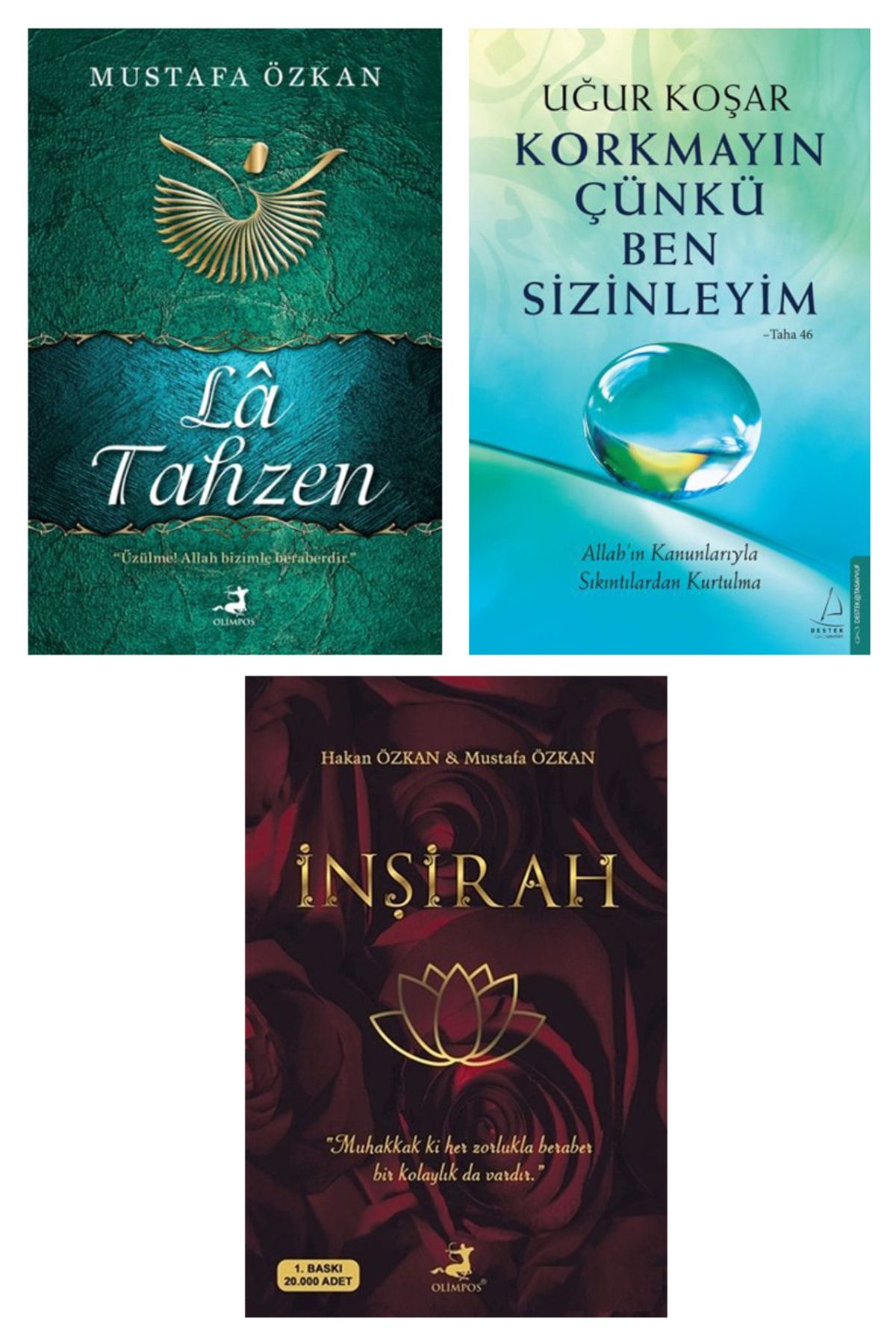Olimpos Yayınları La Tahzen - Inşirah - Korkmayın Çünkü Ben Sizinleyim 3 Kitap (mustafa - Hakan Özkan - Uğur Koşar)