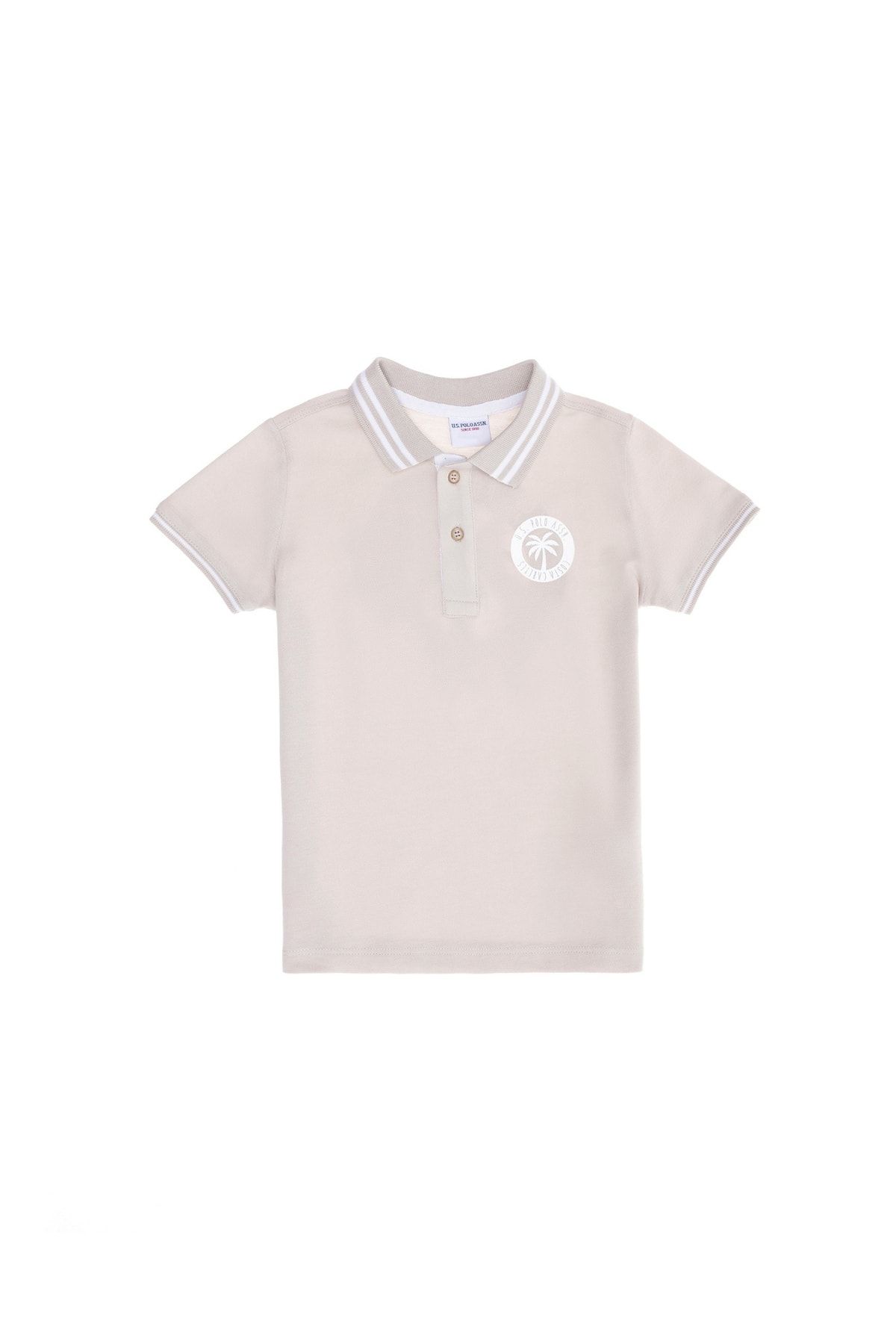 U.S. Polo Assn. Düz Gri Erkek Çocuk T-shirt Costar