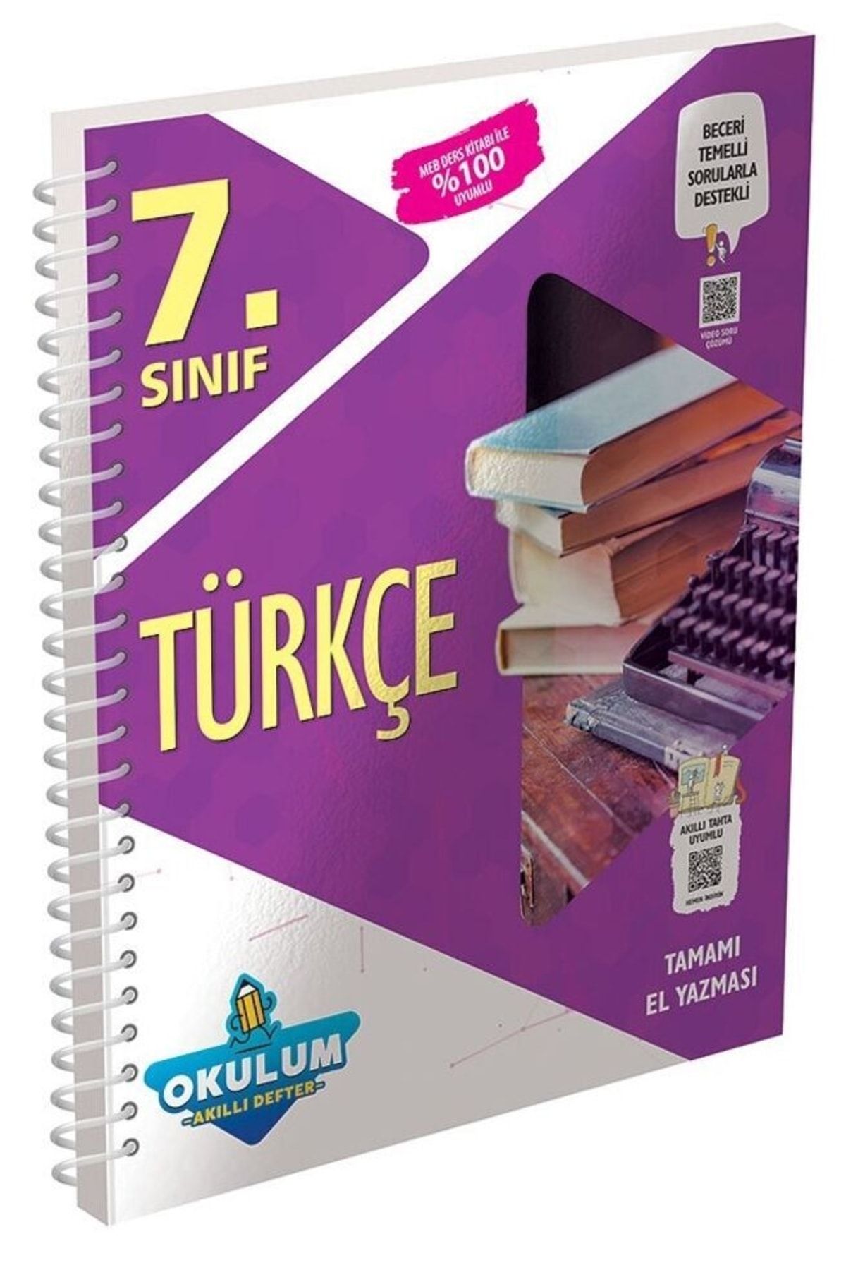 Murat Yayınları 7.sınıf Türkçe Okulum Akıllı Defter