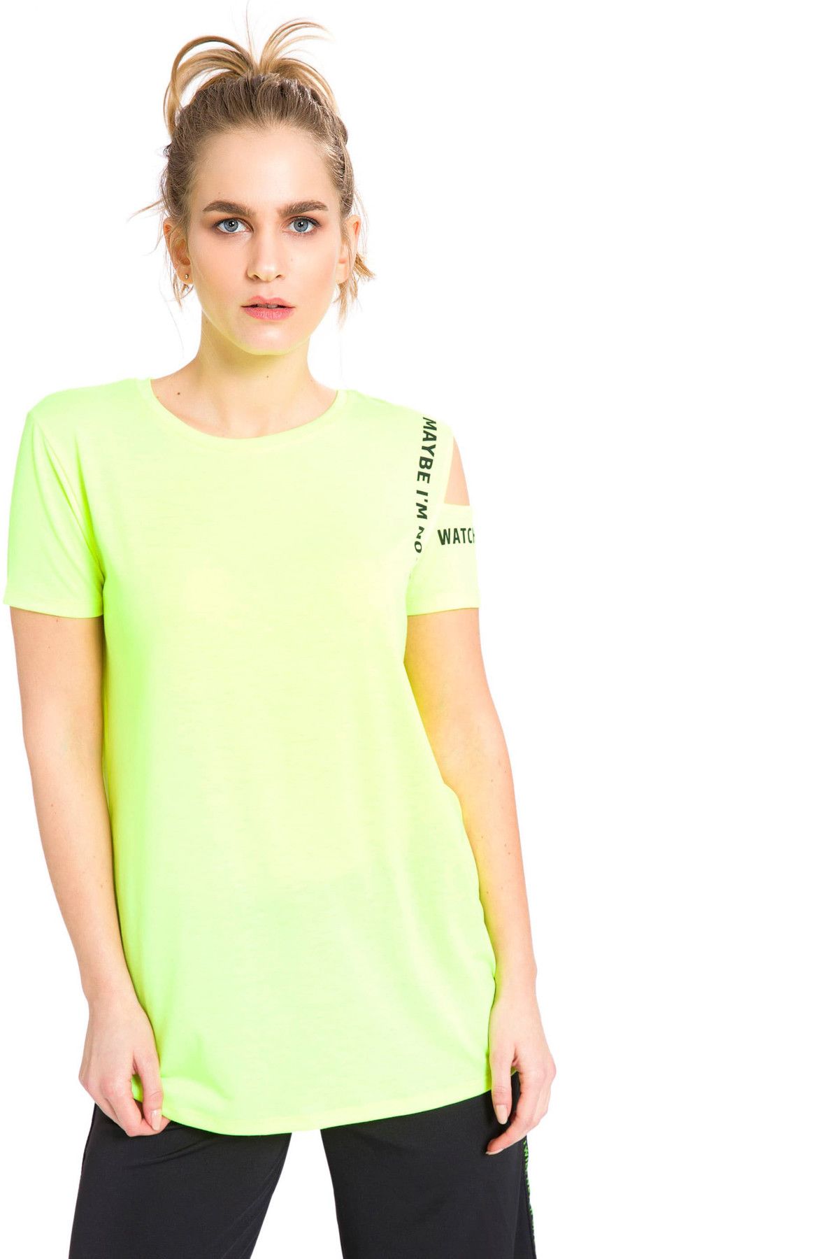 LC Waikiki Kadın Sarı T-Shirt 8S8782Z8
