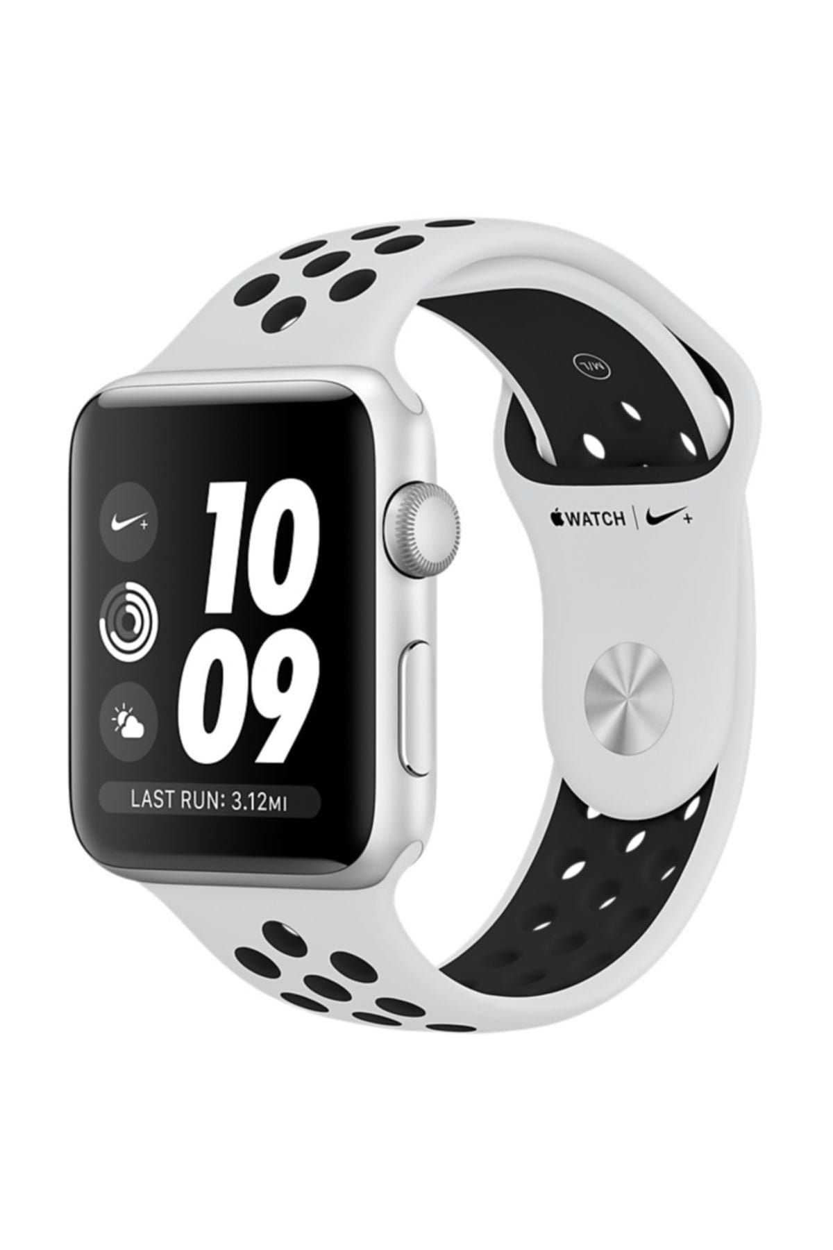 Apple Watch Nike+ (2017) 38mm Gümüş Rengi Alüminyum Kasa Ve Saf Platin/Siyah Nike Spor Kordon - MQKX2TU/A