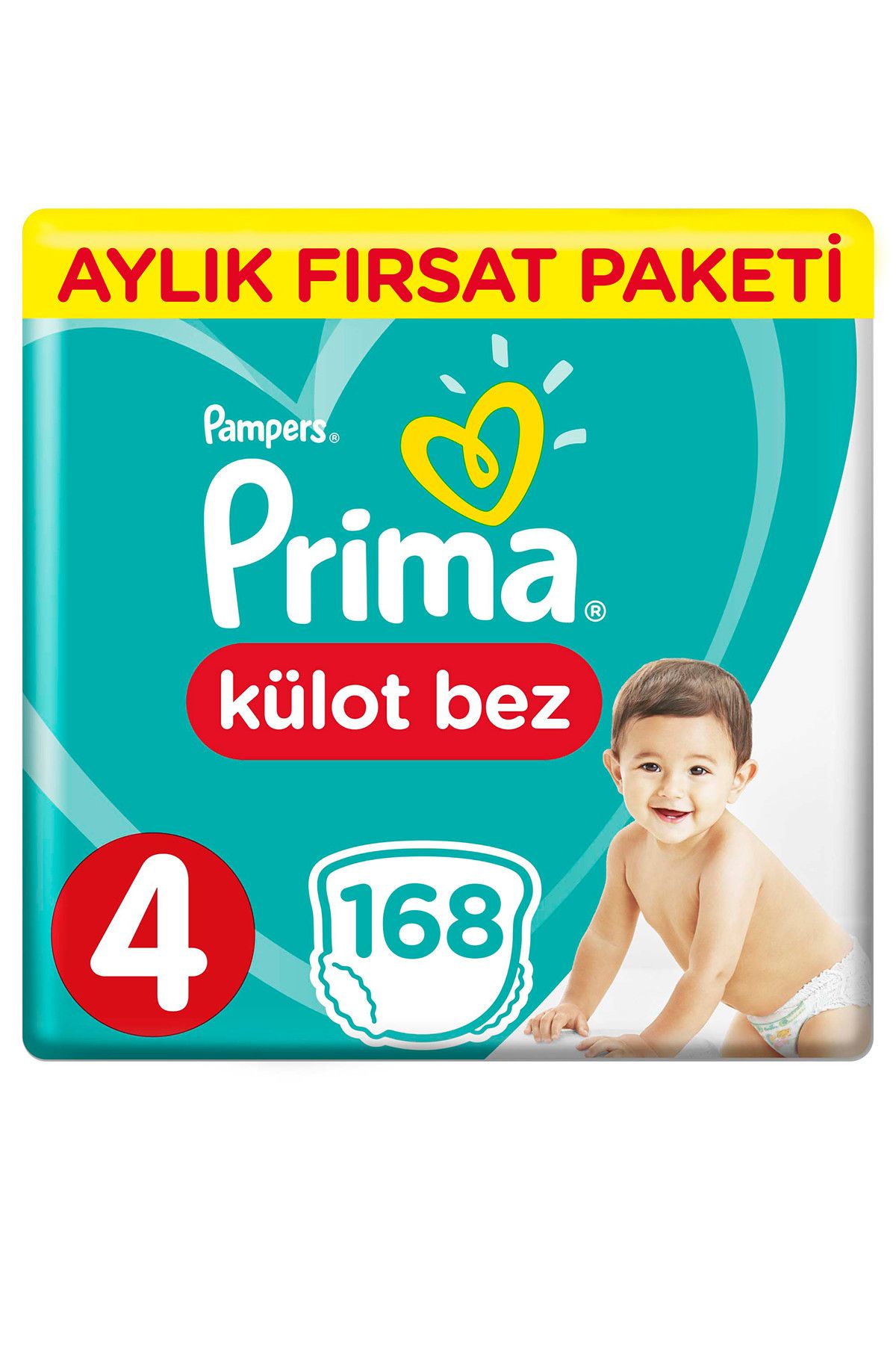 Prima Pants Külot Bebek Bezi 4 Beden Maxi Aylık Fırsat Paketi 56 Adet x3