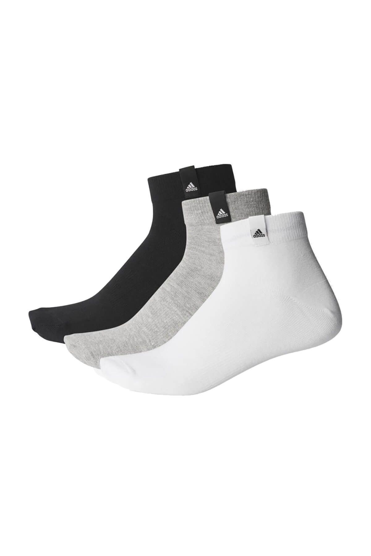 adidas Per La Ankle 3p Beyaz Gri Siyah Unisex Çorap 100406967