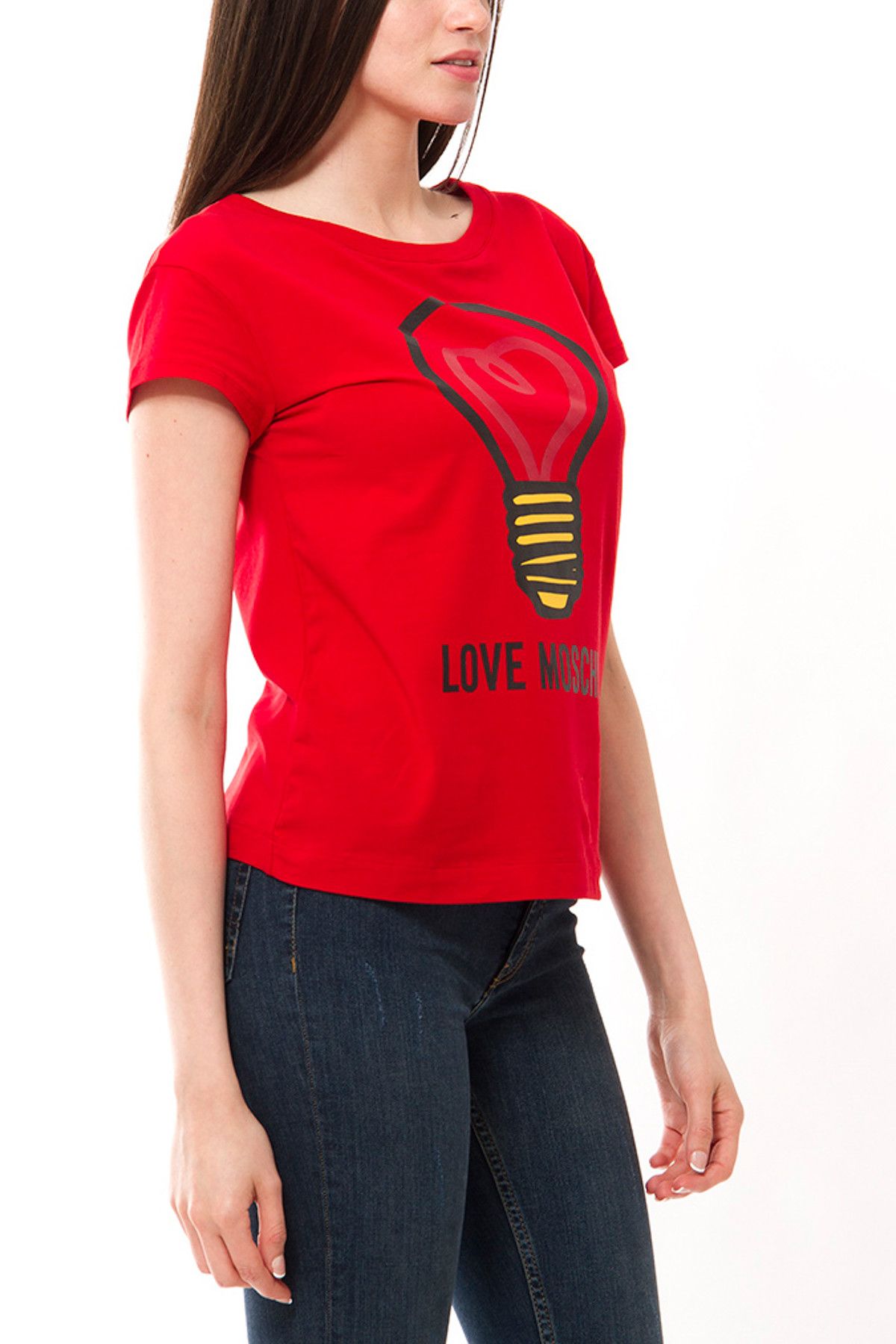 Moschino Kadın Kırmızı T-Shirt Mw155