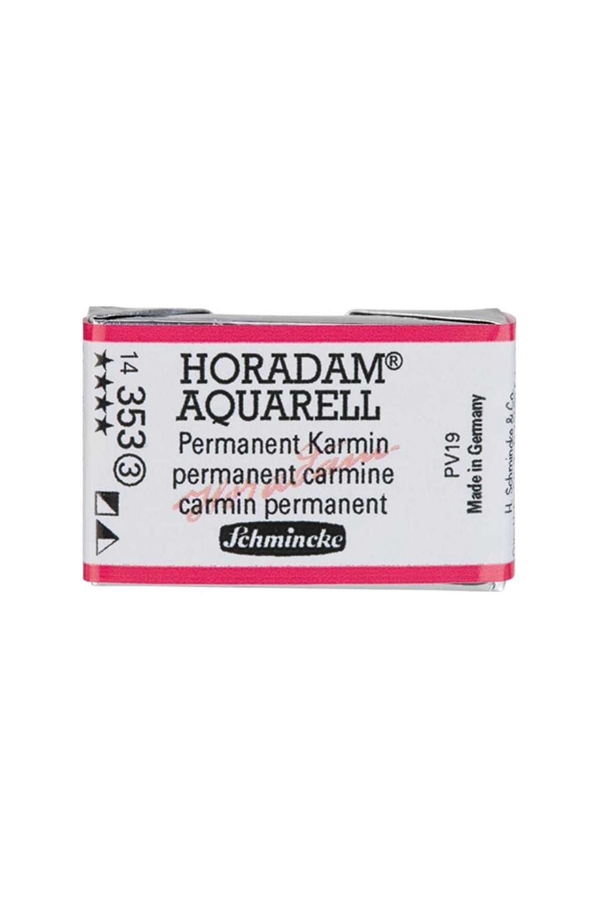 Schmincke Horadam Aquarell 1/1 Tablet 353 Permanent Carmine S3