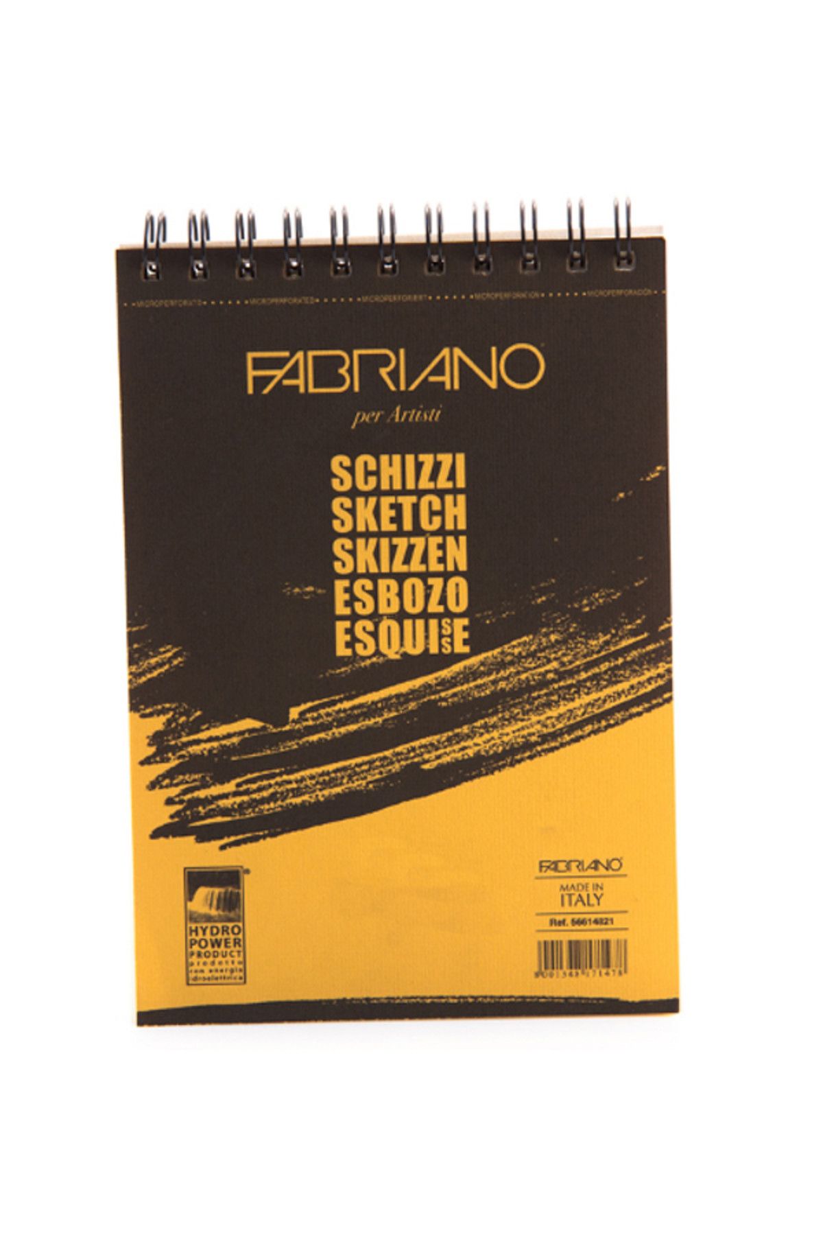 Fabriano Schizzi Nuovo Natural Dokulu Eskiz Bloknot, Spiralli Blok 90gr., 29,7x42cm 198799