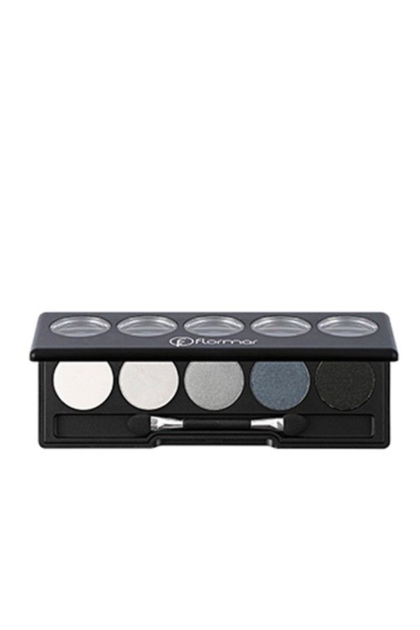 Flormar Mat & Işıltılı Göz Farı Paleti (SİYAH) - Color Eyeshadow Palette - 005 Black Dust - 8690604051588