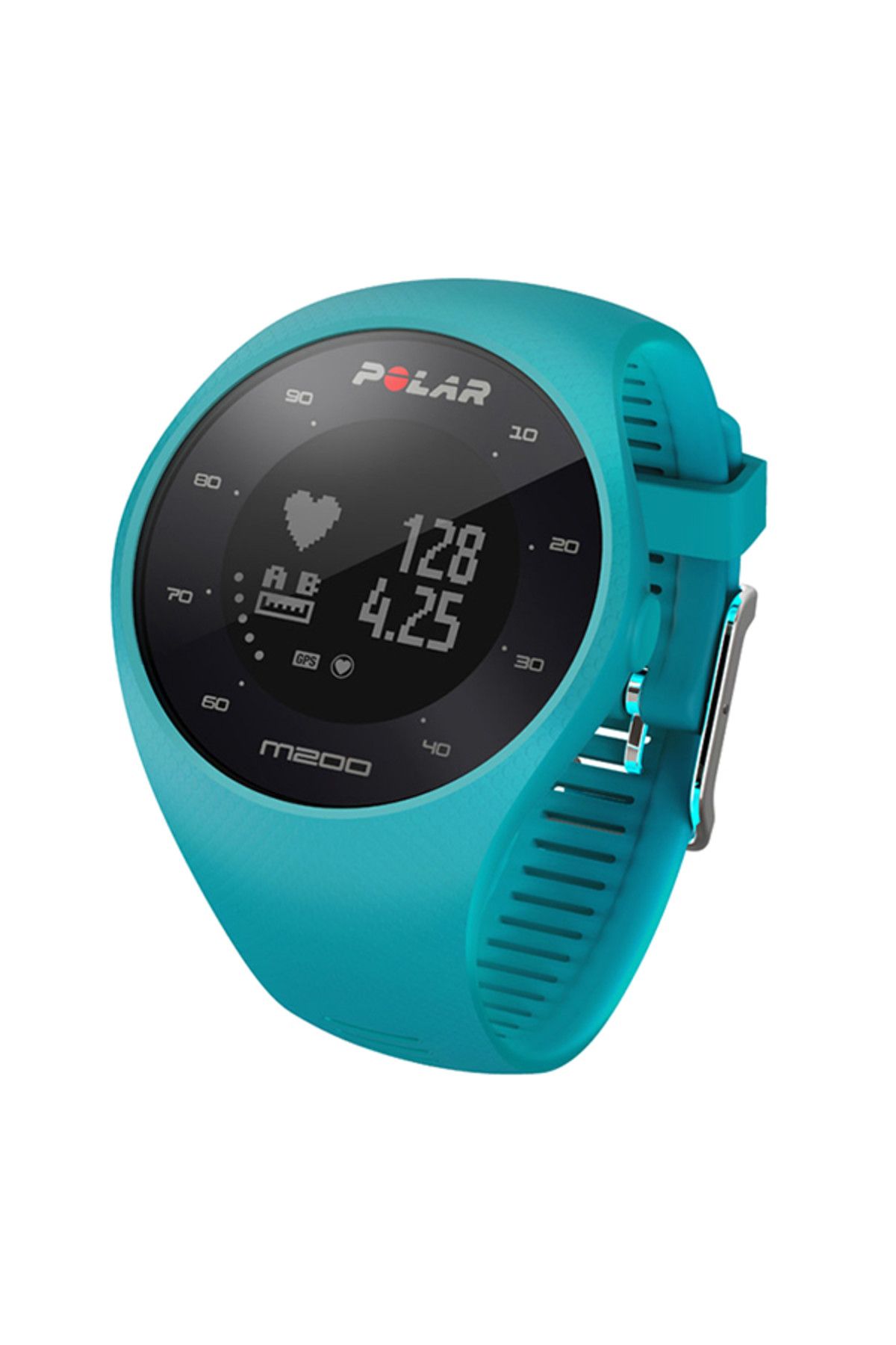 Polar Watch M200 Bilekten Nabız Ölçen GPSli Koşu Saati - Mavi Renk