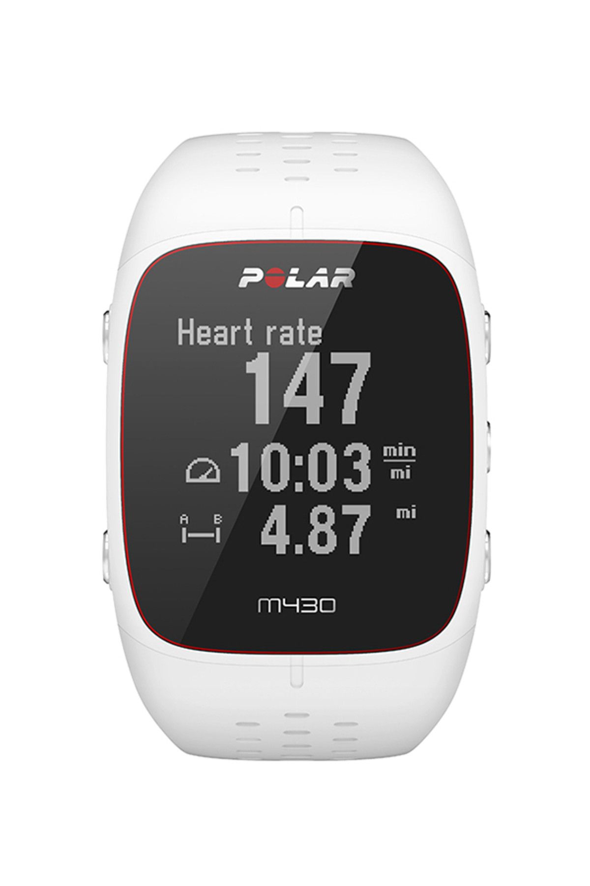 Polar Watch M430 Beyaz Kalp Atış Monitörü Bilekten Nabız Ölçümü GPSli