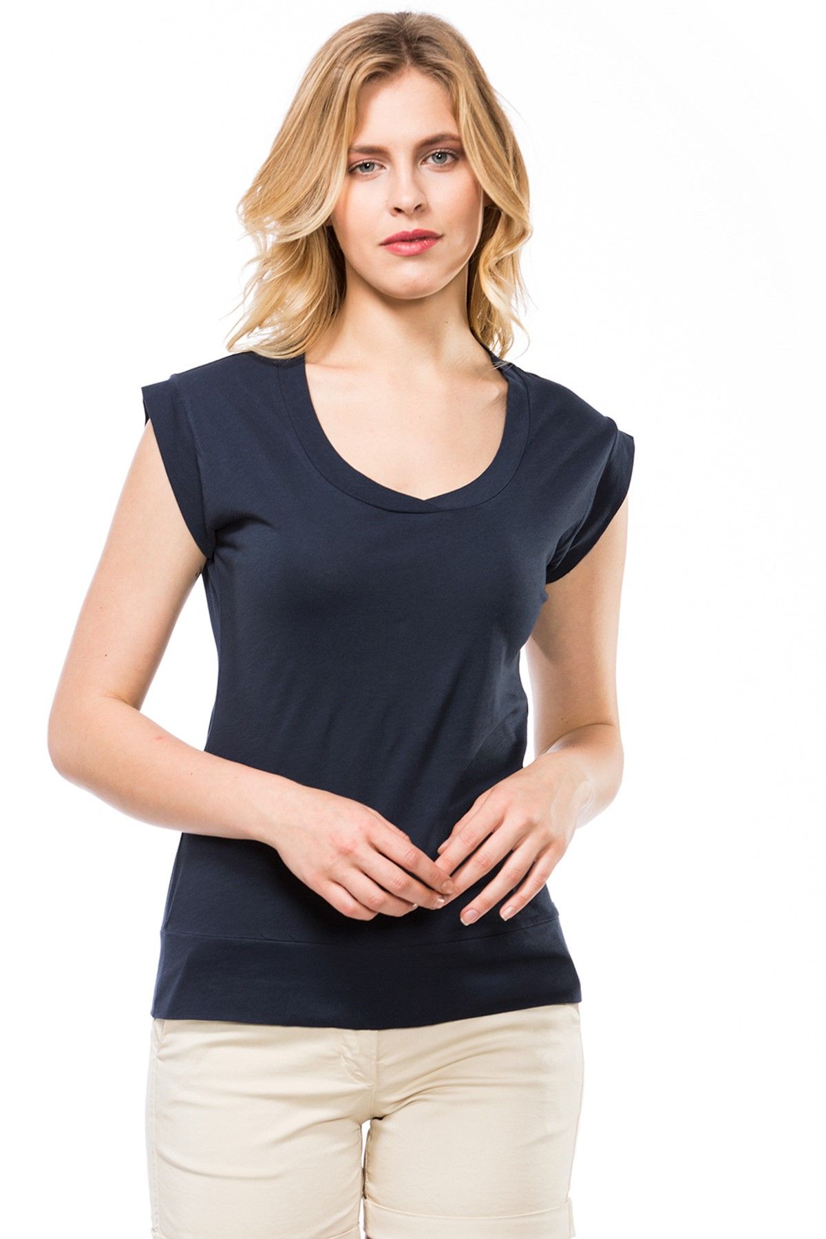 Nautica Kadın Lacivert T-Shirt 519K222