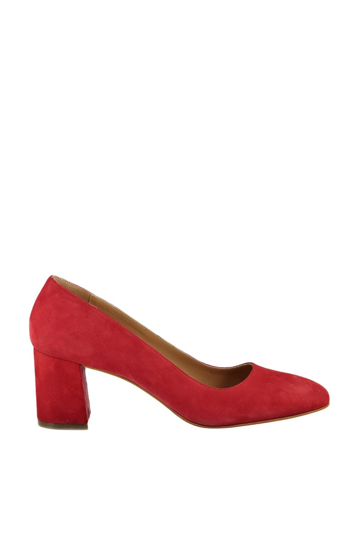 Hotiç Hakiki Deri Kırmızı Kadın Topuklu Ayakkabı 01AYH097500A750
