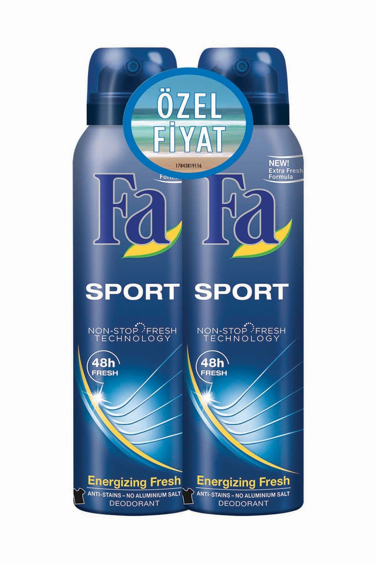 Fa Deodorant Sprey 2'Li Sport 150 ml   + 150 ml
