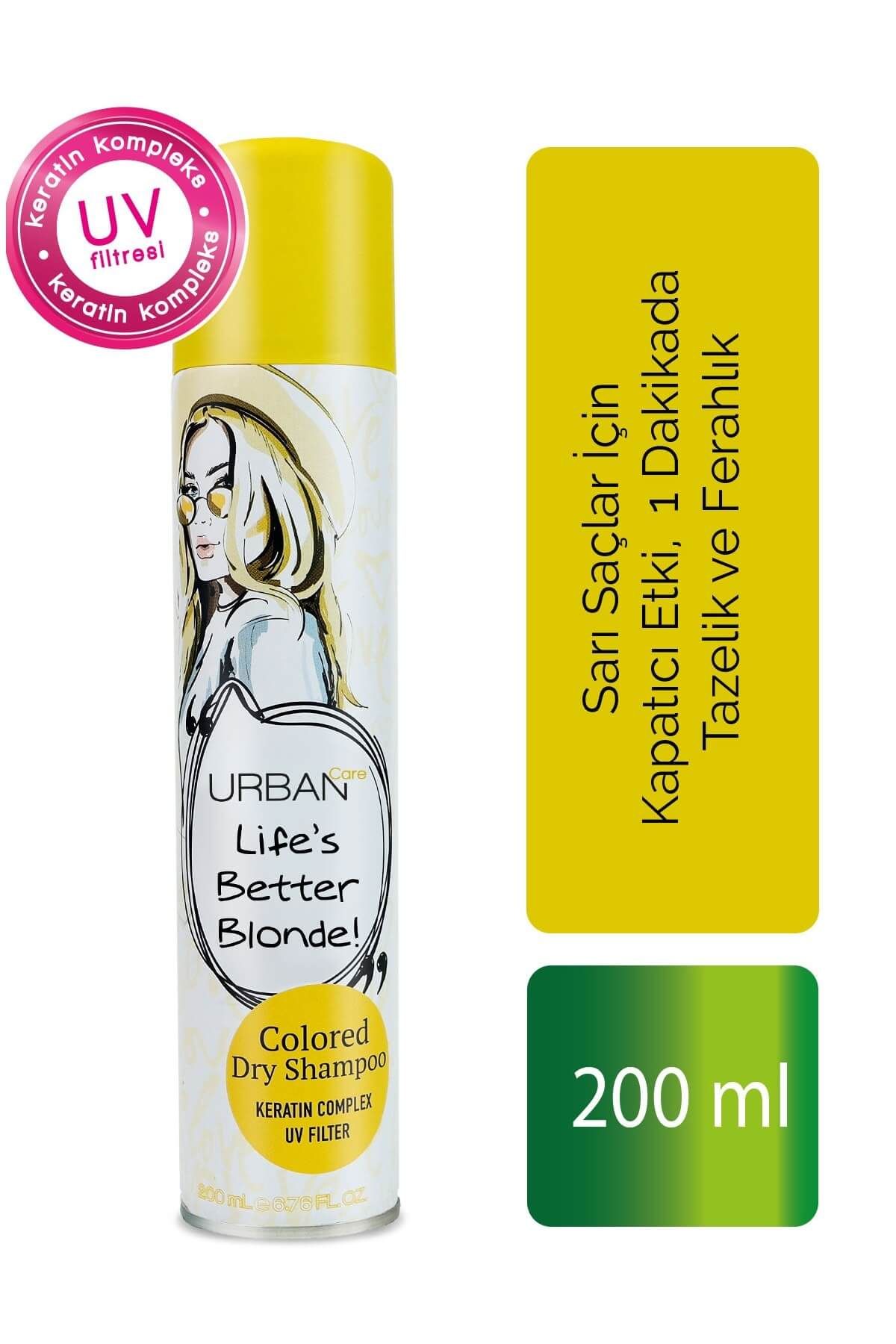 Urban Care Sarı Saçlar için Kapatıcı Etki Tazelik ve Ferahlık veren Kuru Şampuan 200 ml 8680690702631