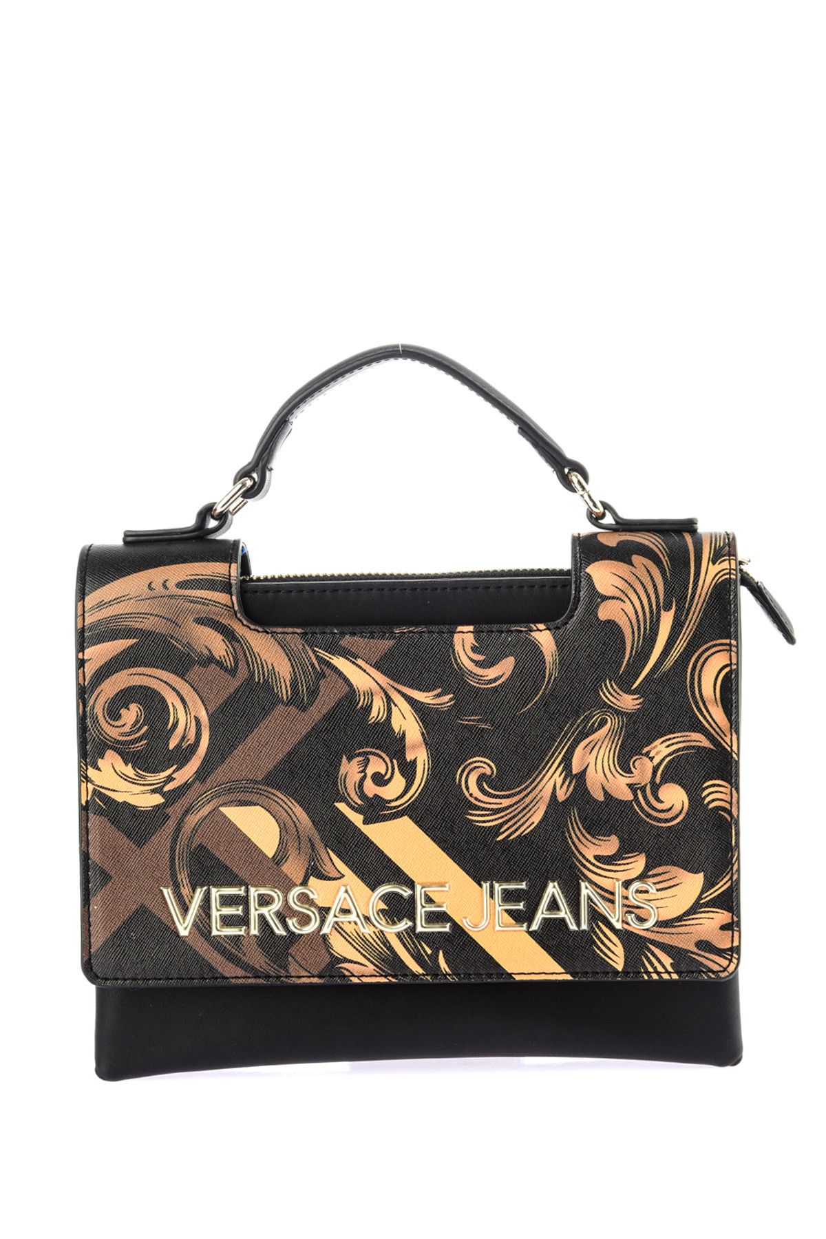 Versace Kadın Siyah/Gold Omuz Çantası E1VSBBK470785