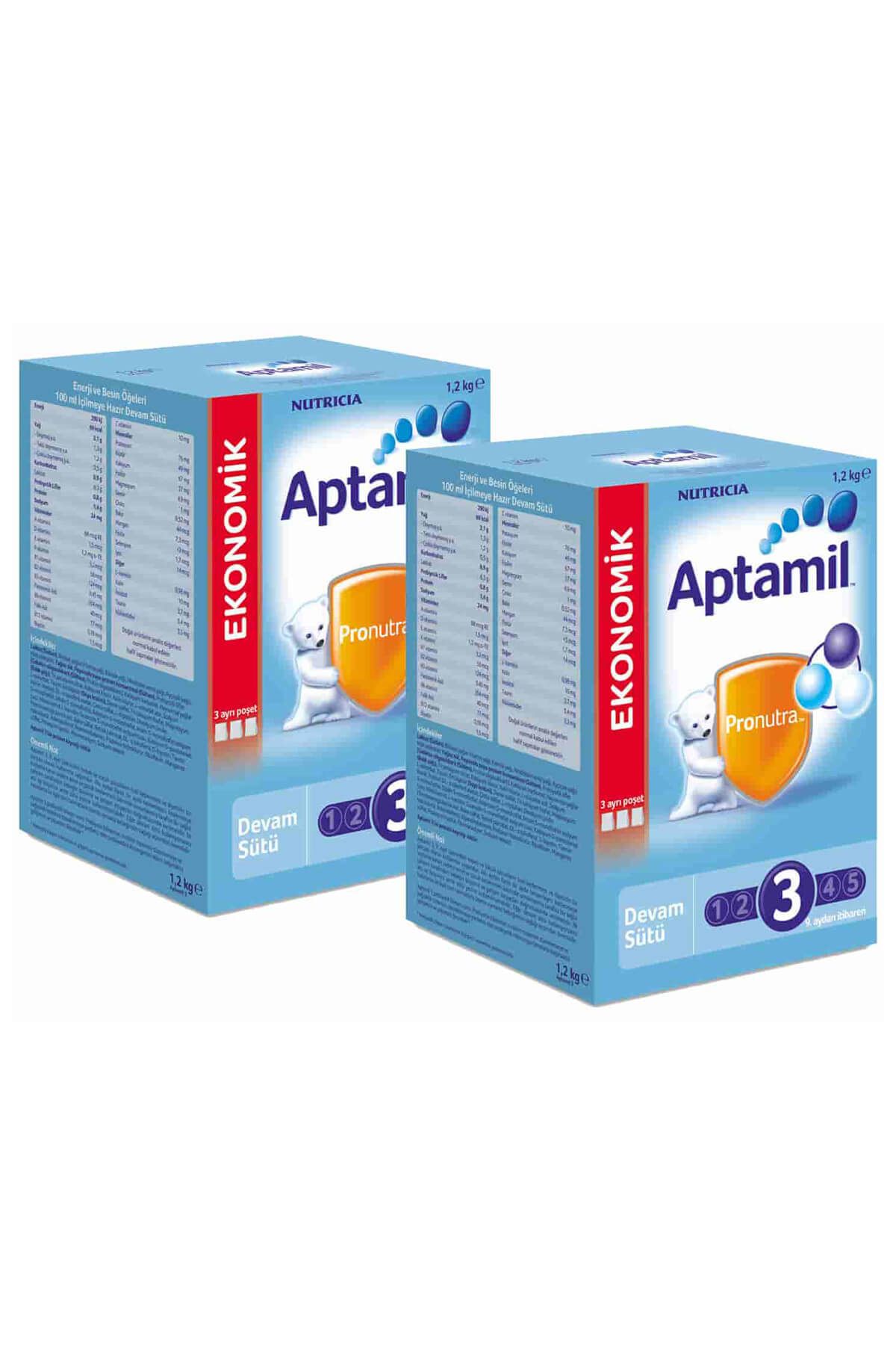Aptamil 3 Devam Sütü 1200 Gr 2'li Paket
