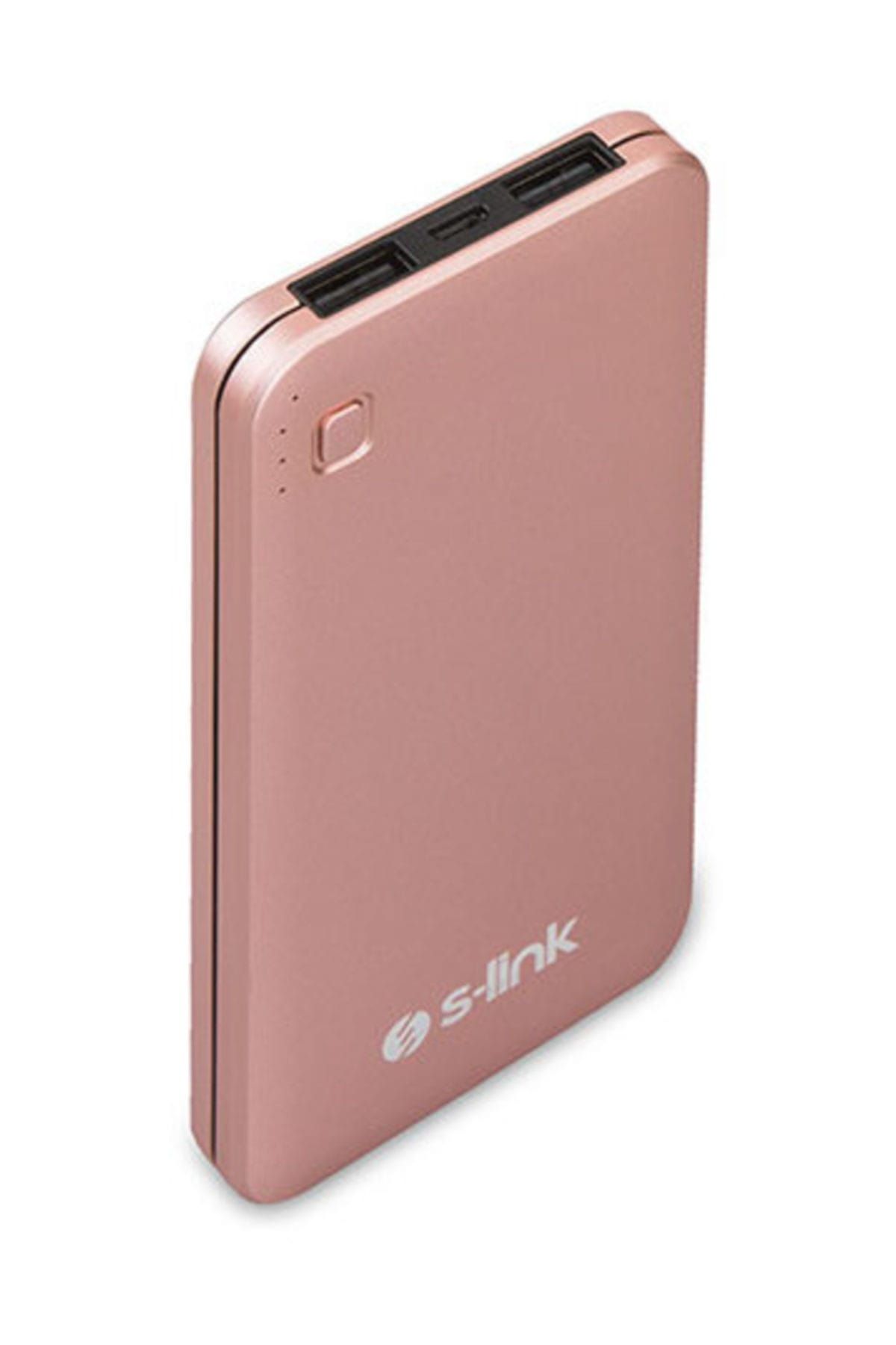S-Link 2 Usb'li  10000mAh  Powerbank Rose Gold Taşınabilir Pil Şarj Cihazı  ( Hızlı Şarj )